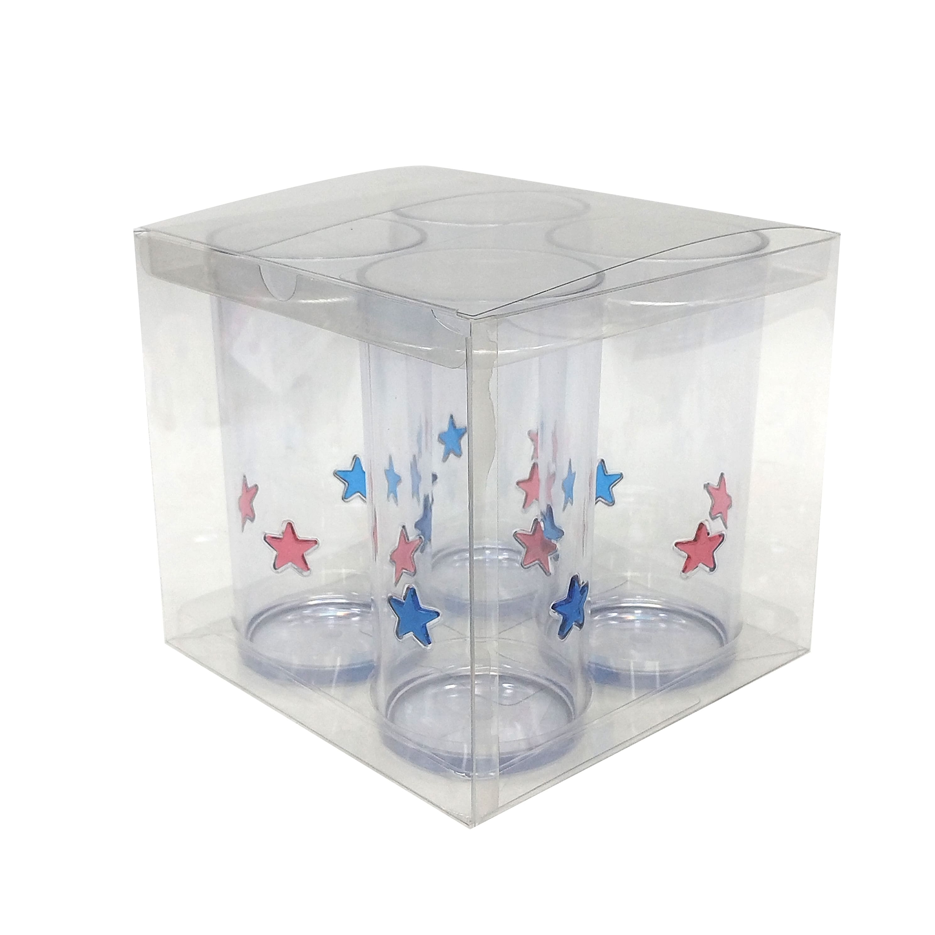 17oz. Red, White & Blue Stars Highball Glasses, 4ct. by Celebrate It™