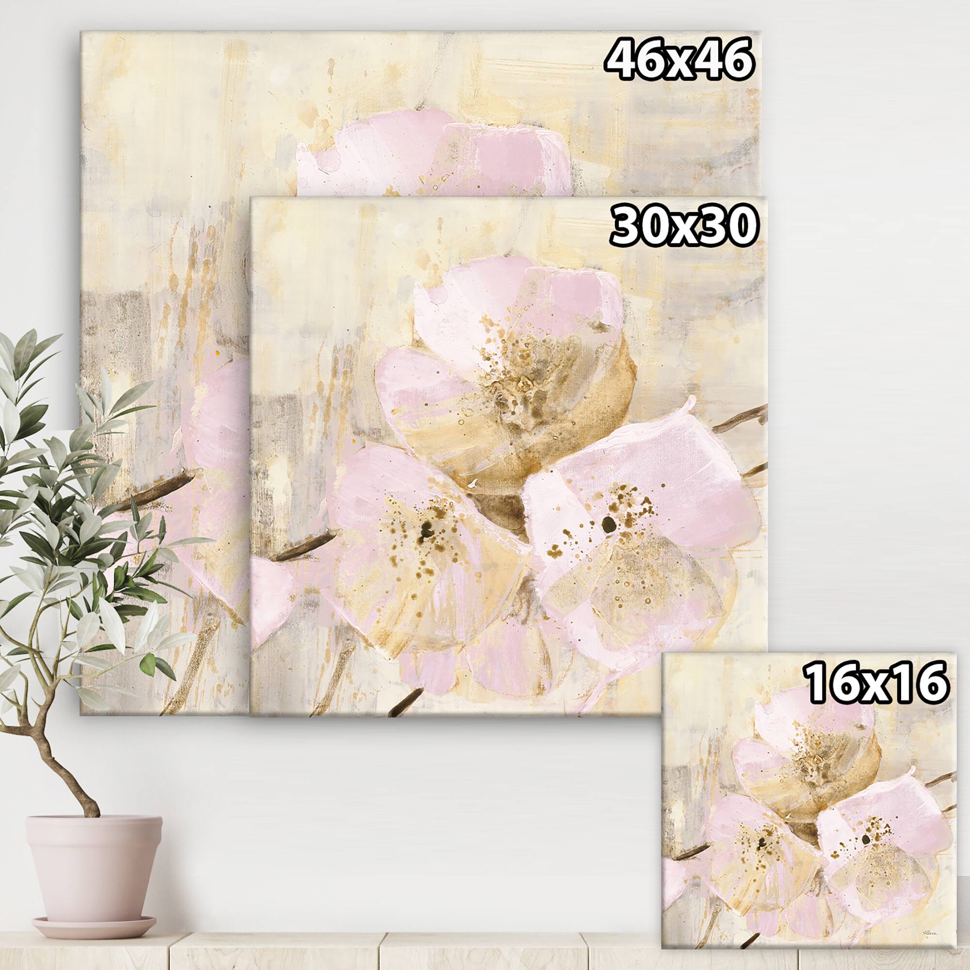 Designart - Elegance III Pink