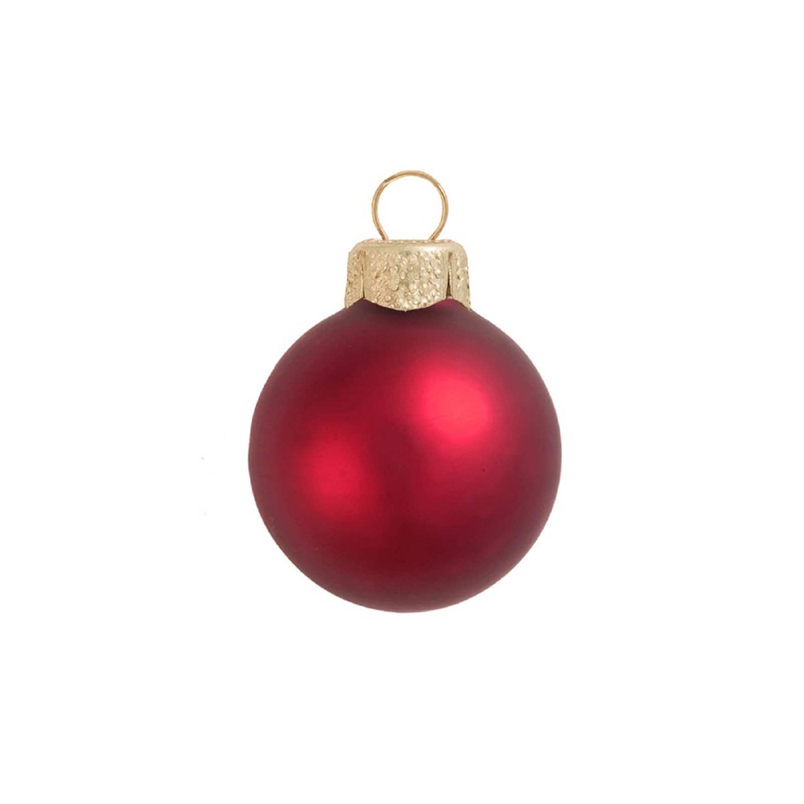 Whitehurst 6ct. 4" Matte Glass Ball Ornaments