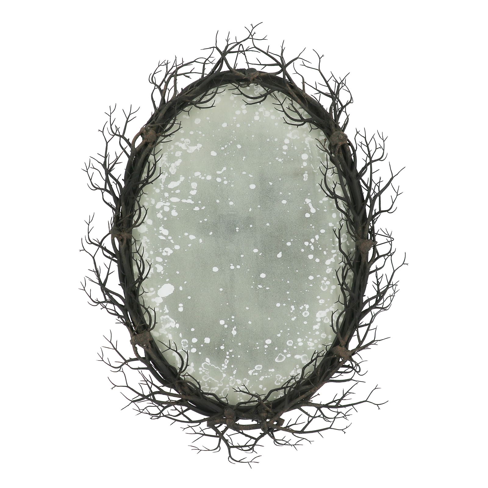 28" Speckled Mirror Wall Décor in Twig Frame by Ashland®