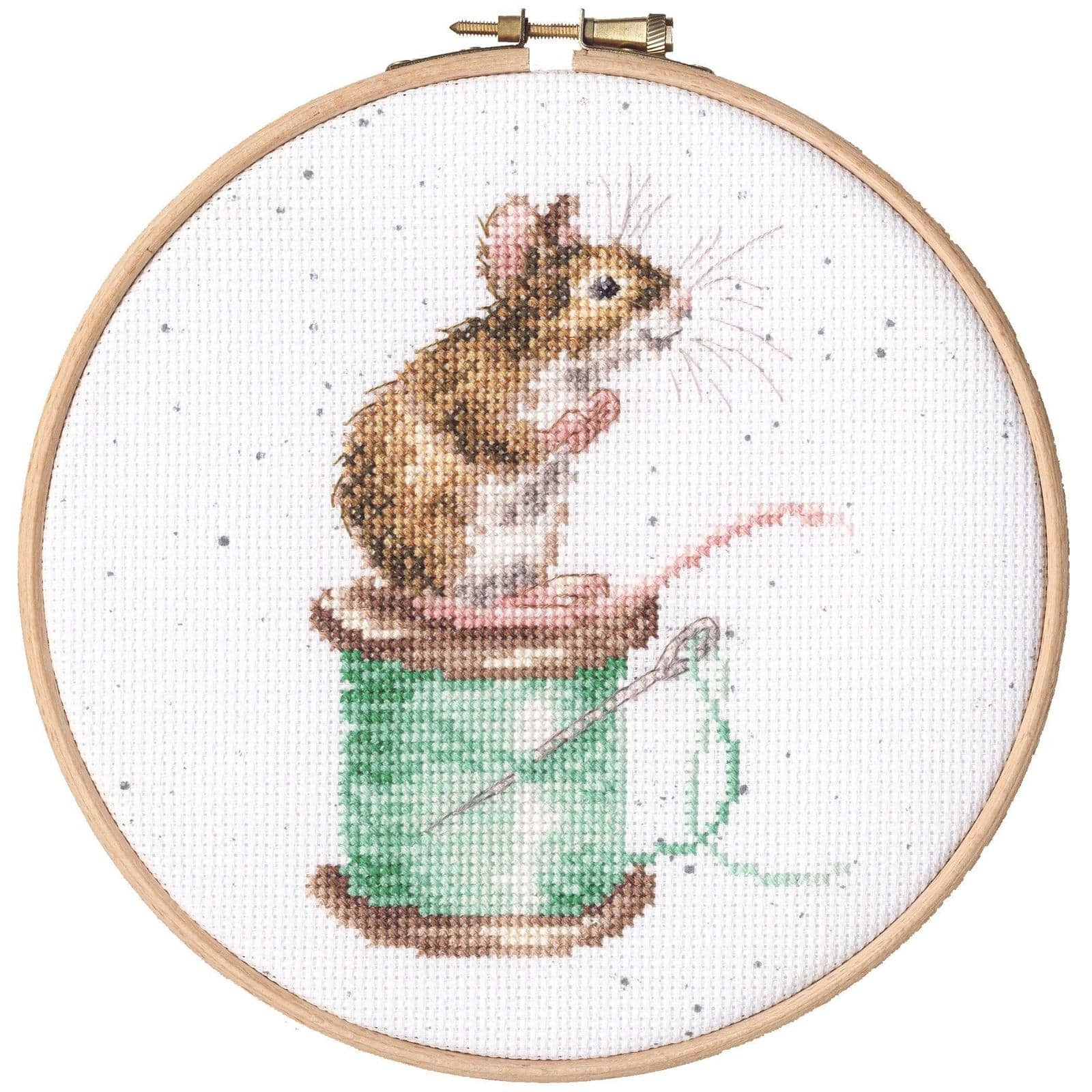Bothy Threads Sew It Begins Counted Cross Stitch Kit with Hoop