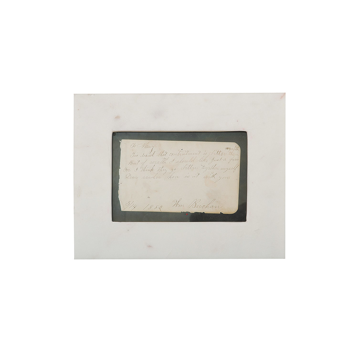 Hello Honey® Turn of the Century White Marble 4" x 6" Tabletop Frame