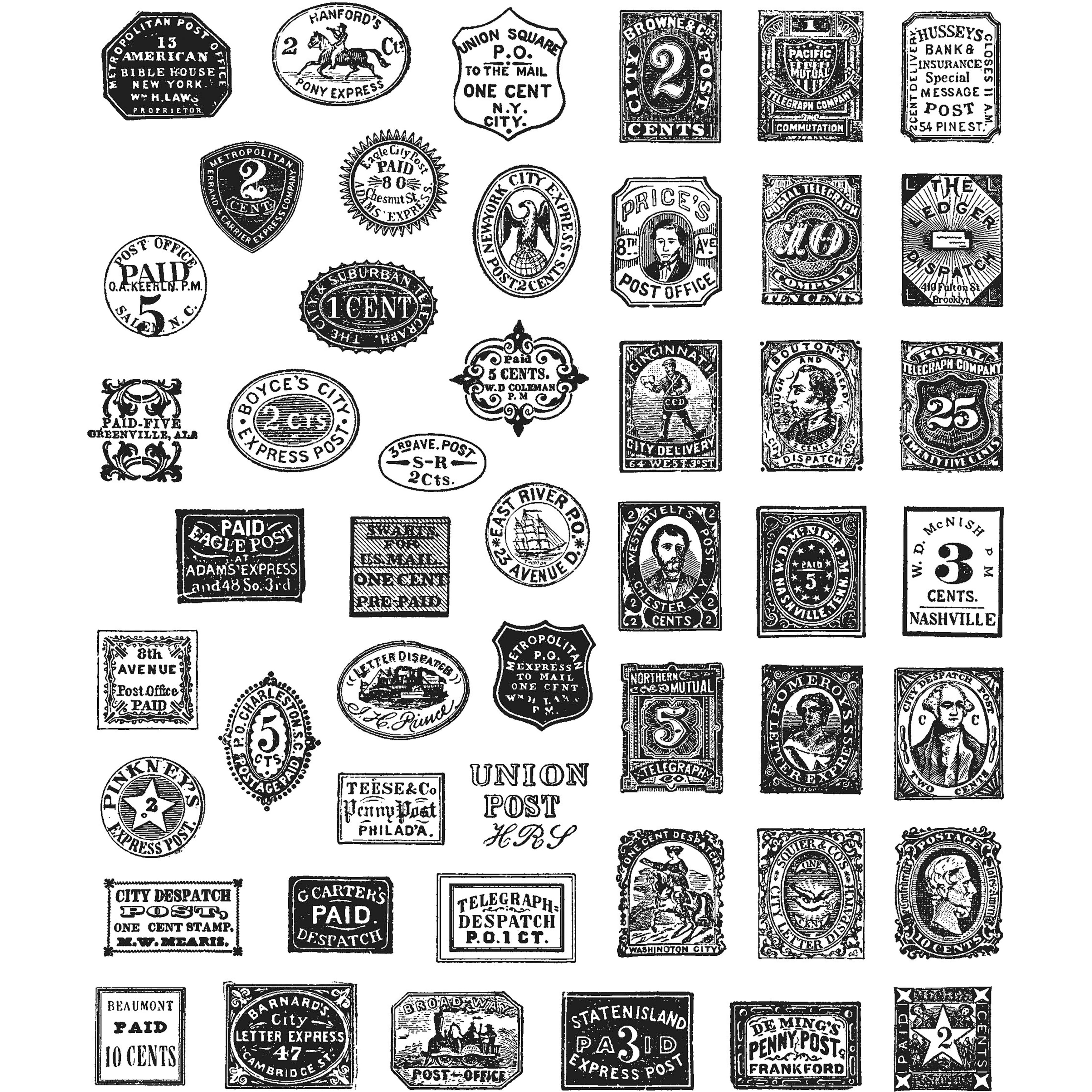Stampers Anonymous Tim Holtz® Stamp Collector Cling Stamps