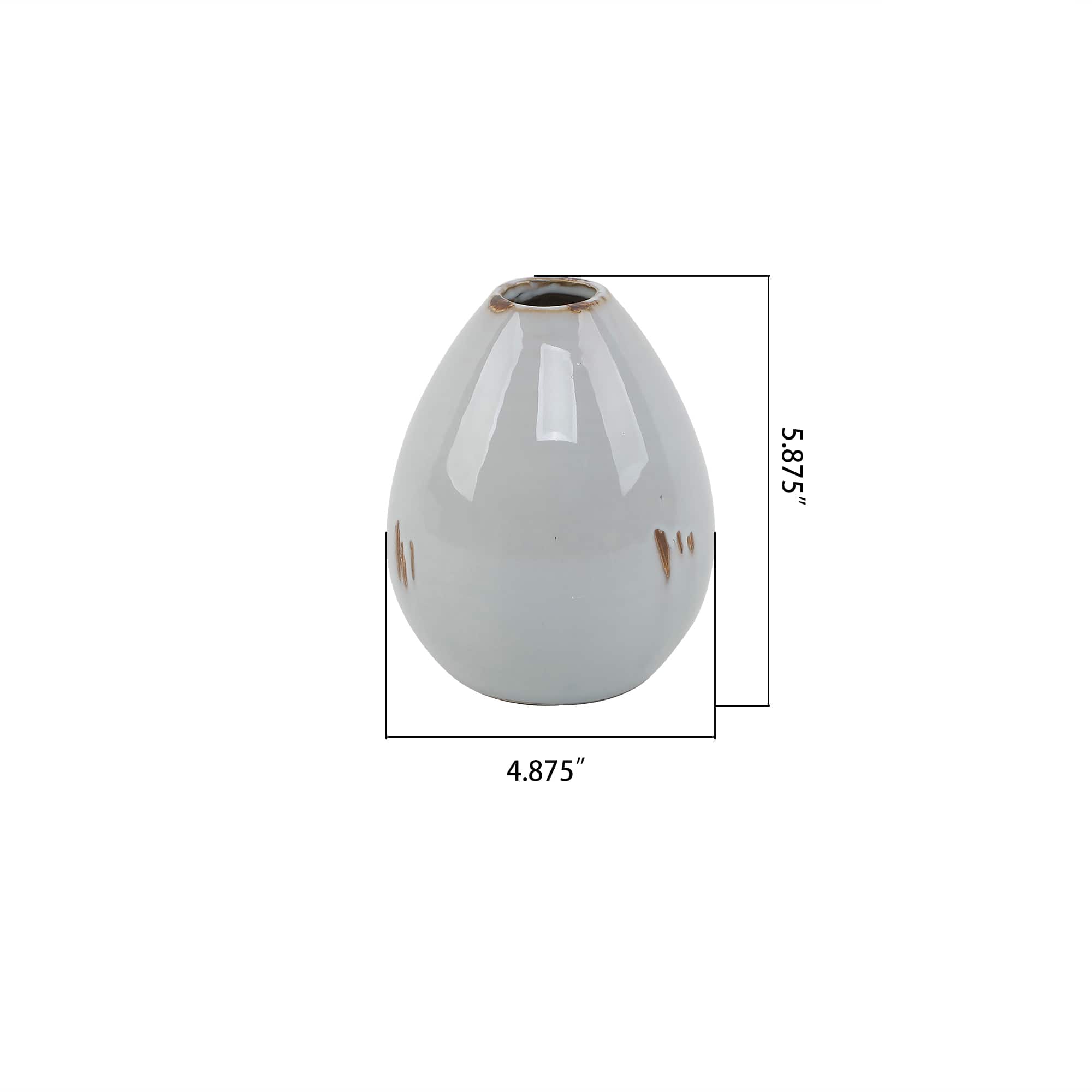 Flora Bunda® 5.8'' Ceramic Bud Vase