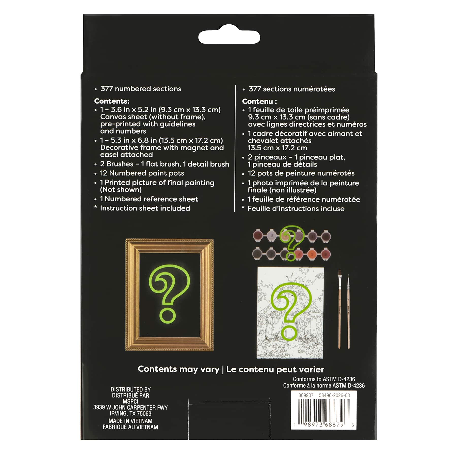 Mystery Carnival Paint-by-Number Framed Mini Kit by Artist's Loft®