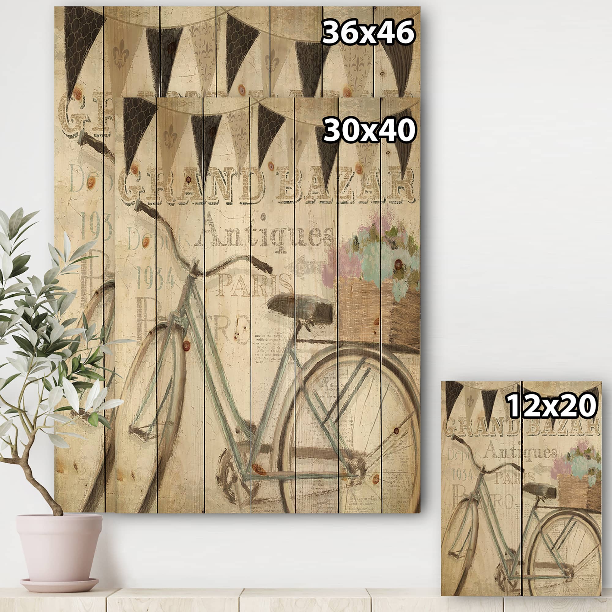 Designart - French Bicycle Flea Market II