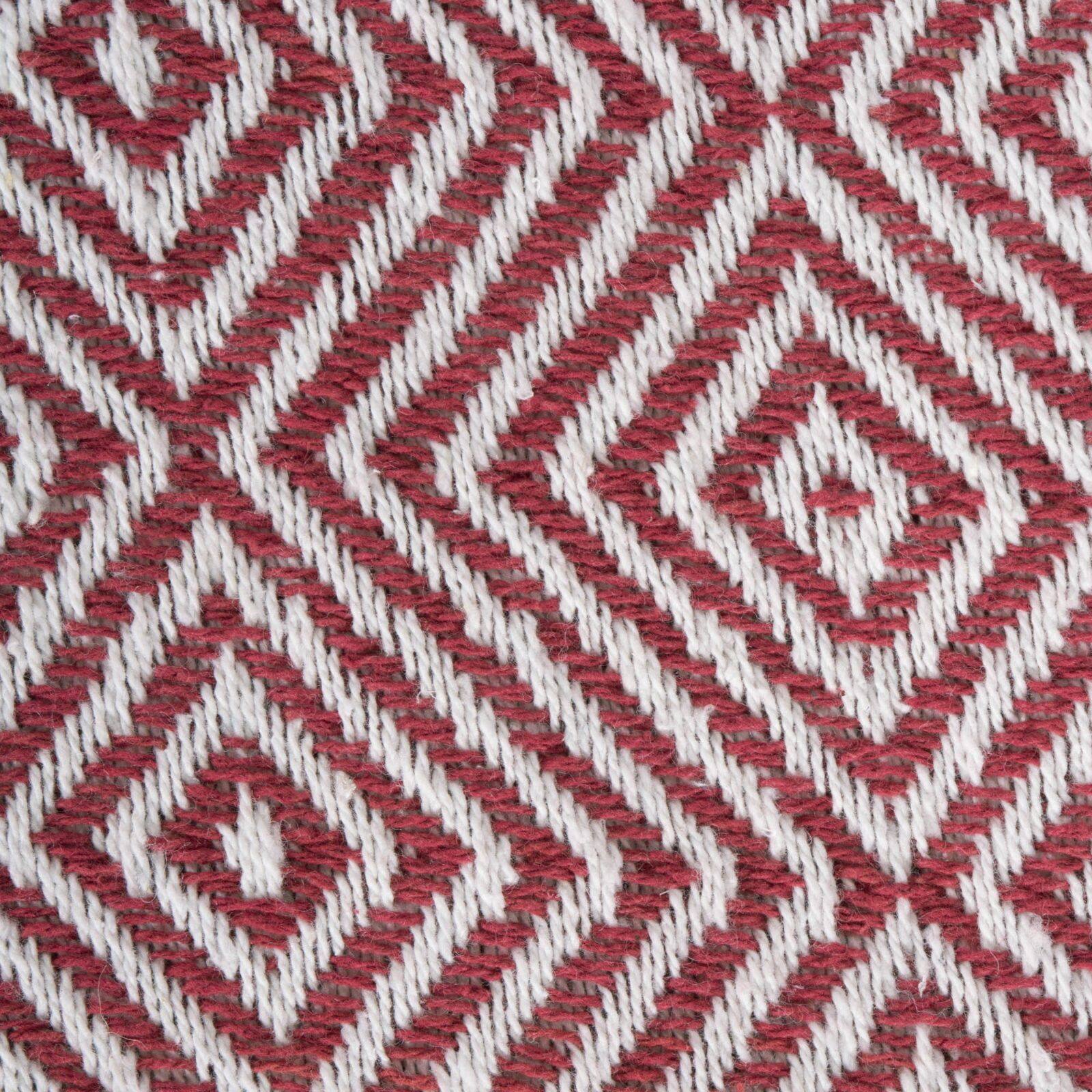 DII® Barn Red X-Diamond Geometric Throw