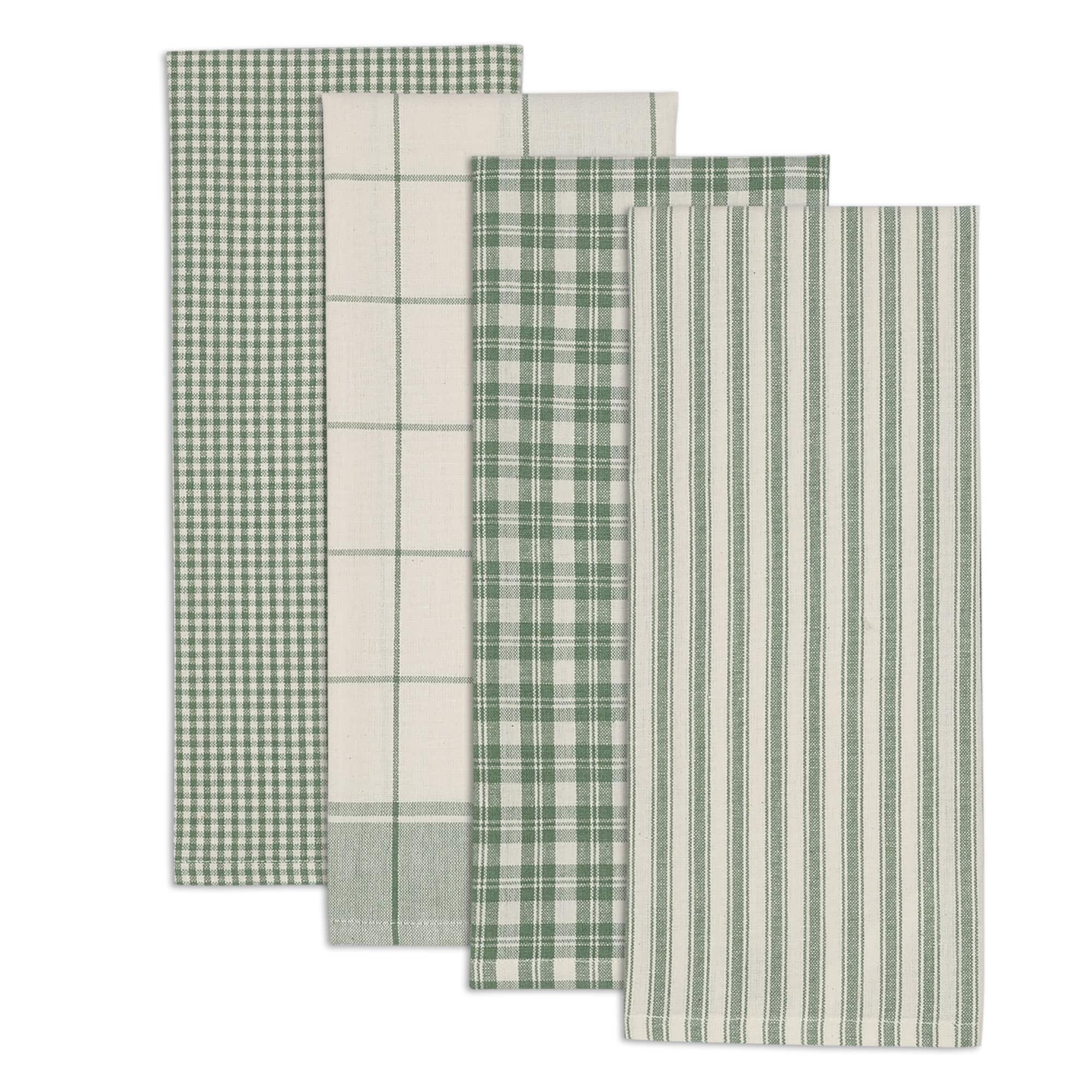 DII® Assorted Sage Classic Dishtowel (Set of 4)