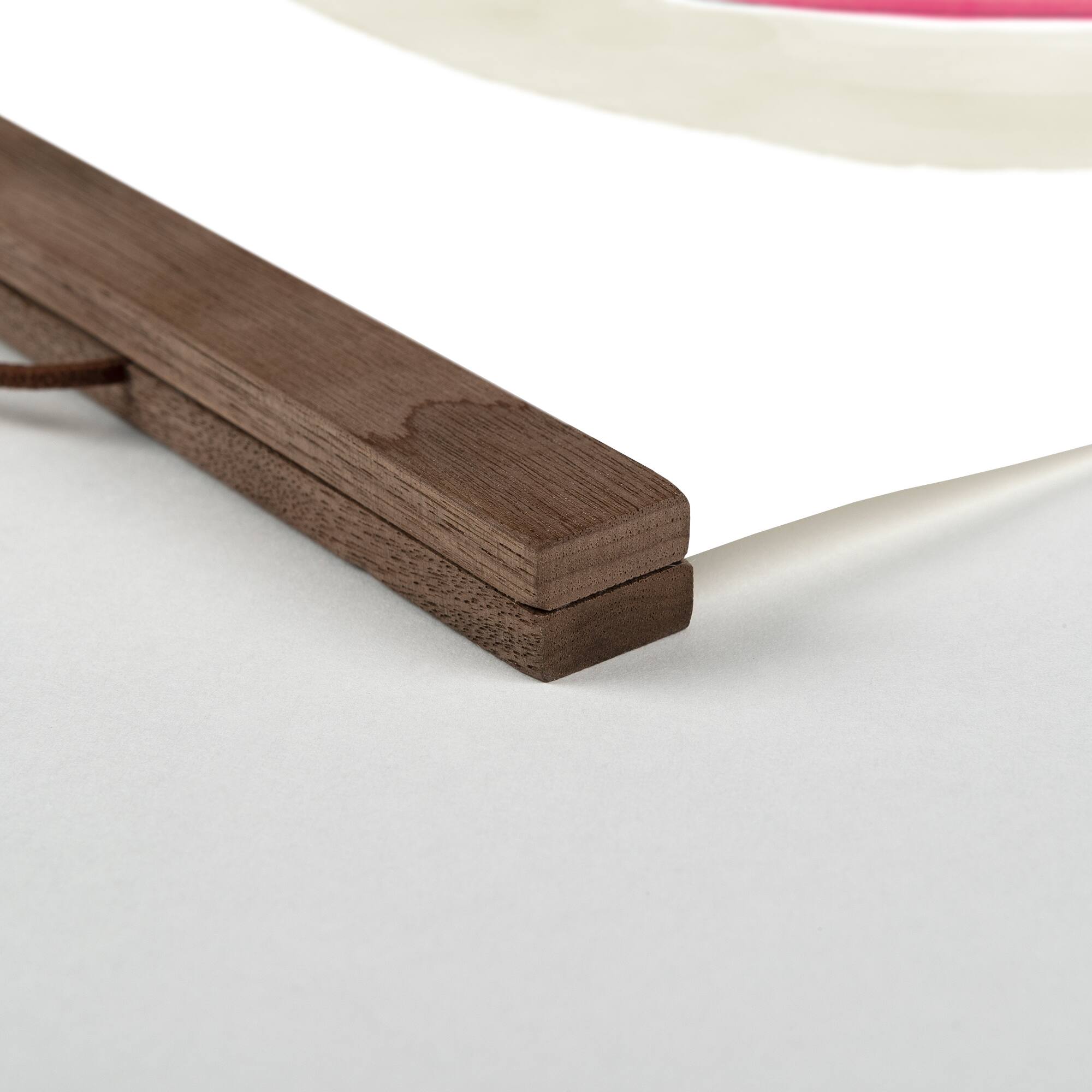 Stacked Mugs Teak Hanging Canvas