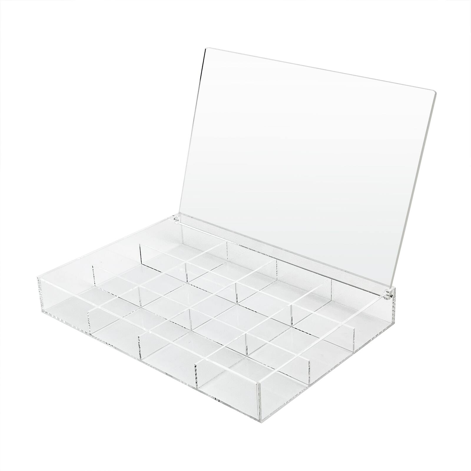 13.6" Clear -Compartment Divided Tray with Lid by Bead Landing