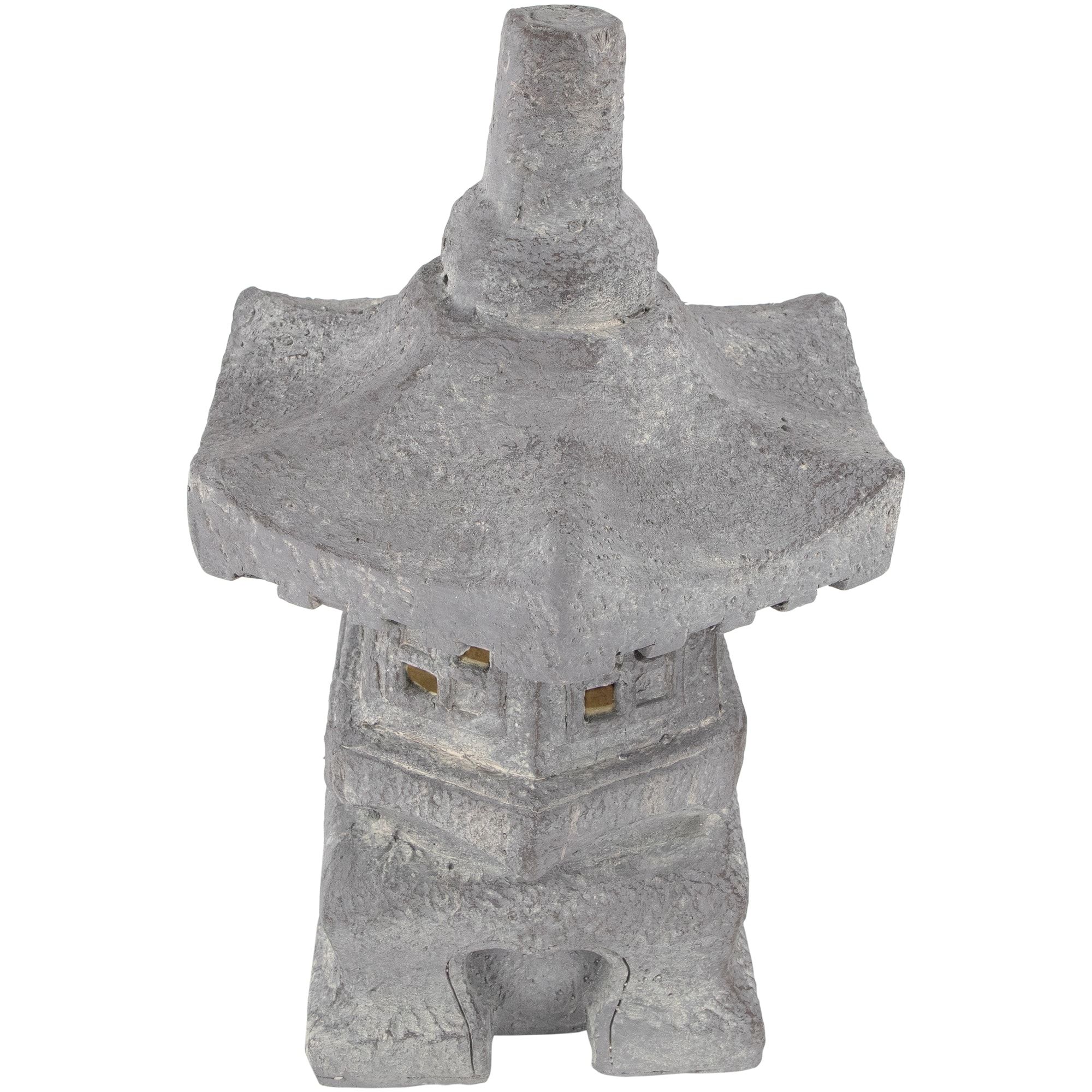 20" Solar Powered LED Pagoda Outdoor Garden Statue