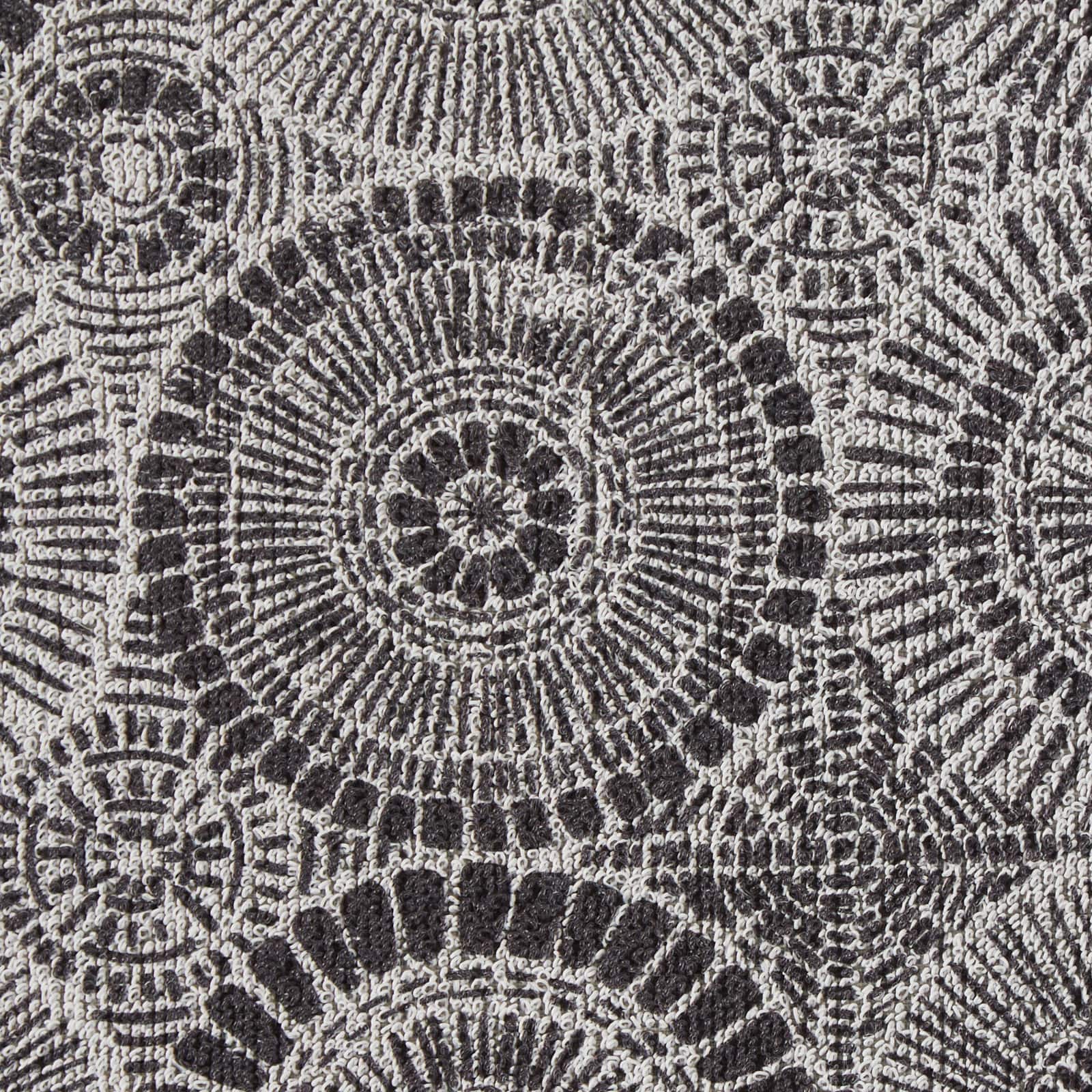 Black Kaleidoscope Tufted Mat