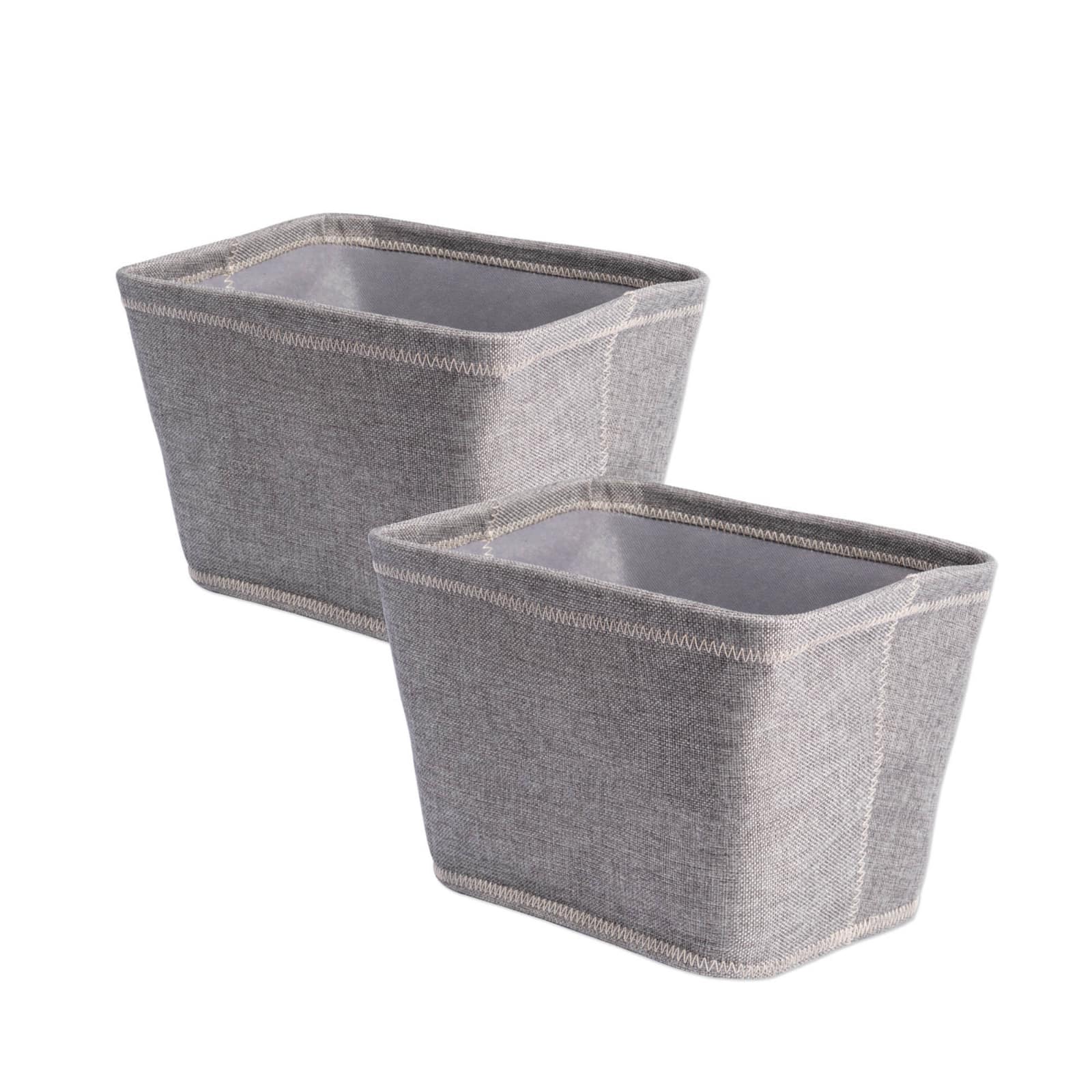 DII® Gray Poly Bin Zig-Zag Stitch Variegated Trapezoid Set
