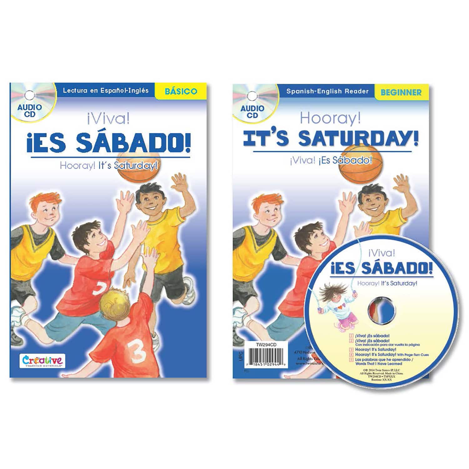 Spanish-English Readers with audio CD bundle set