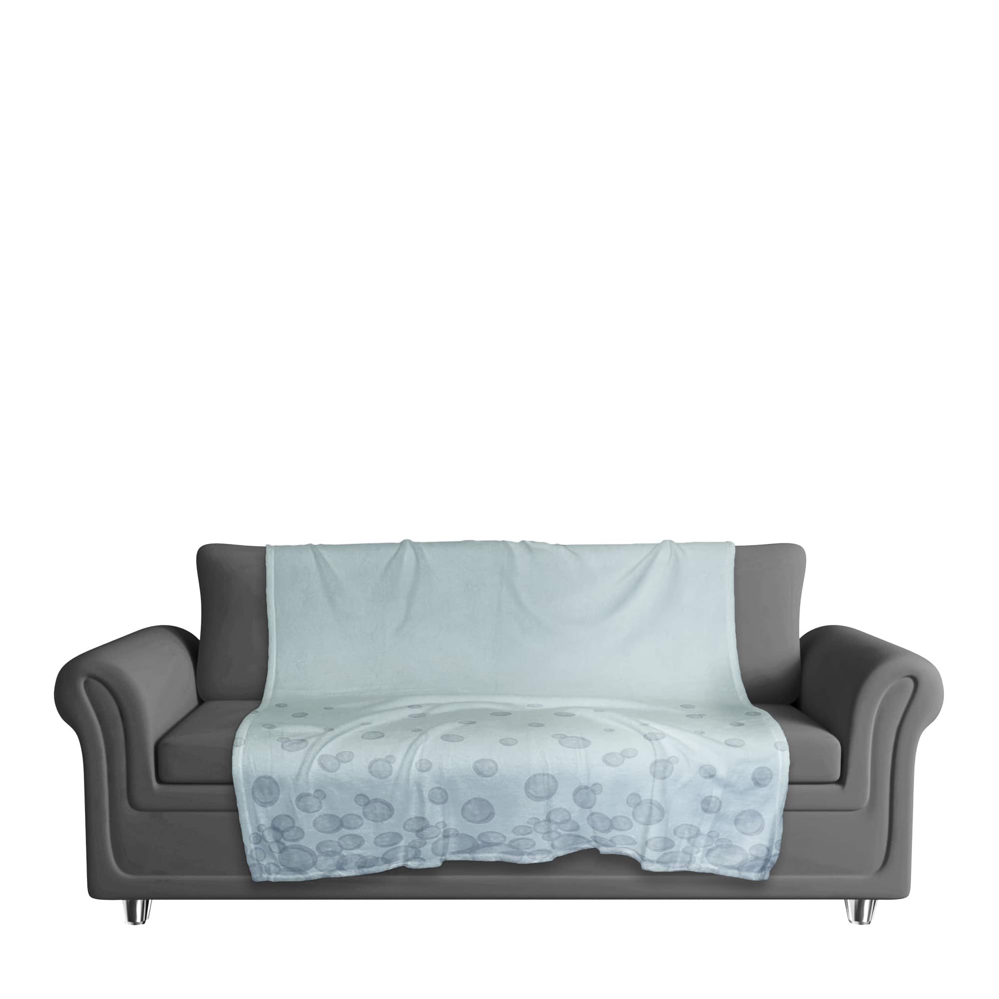 Bubbles Coral Fleece Blanket