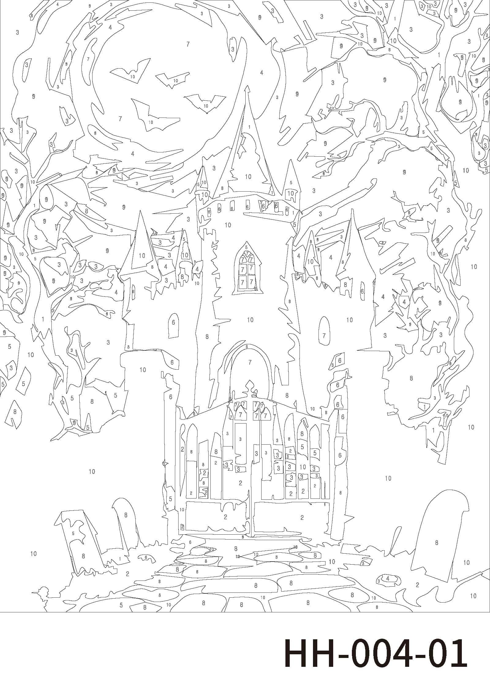 Haunted Houses Paint Marker-by-Number Kit by Artist's Loft®