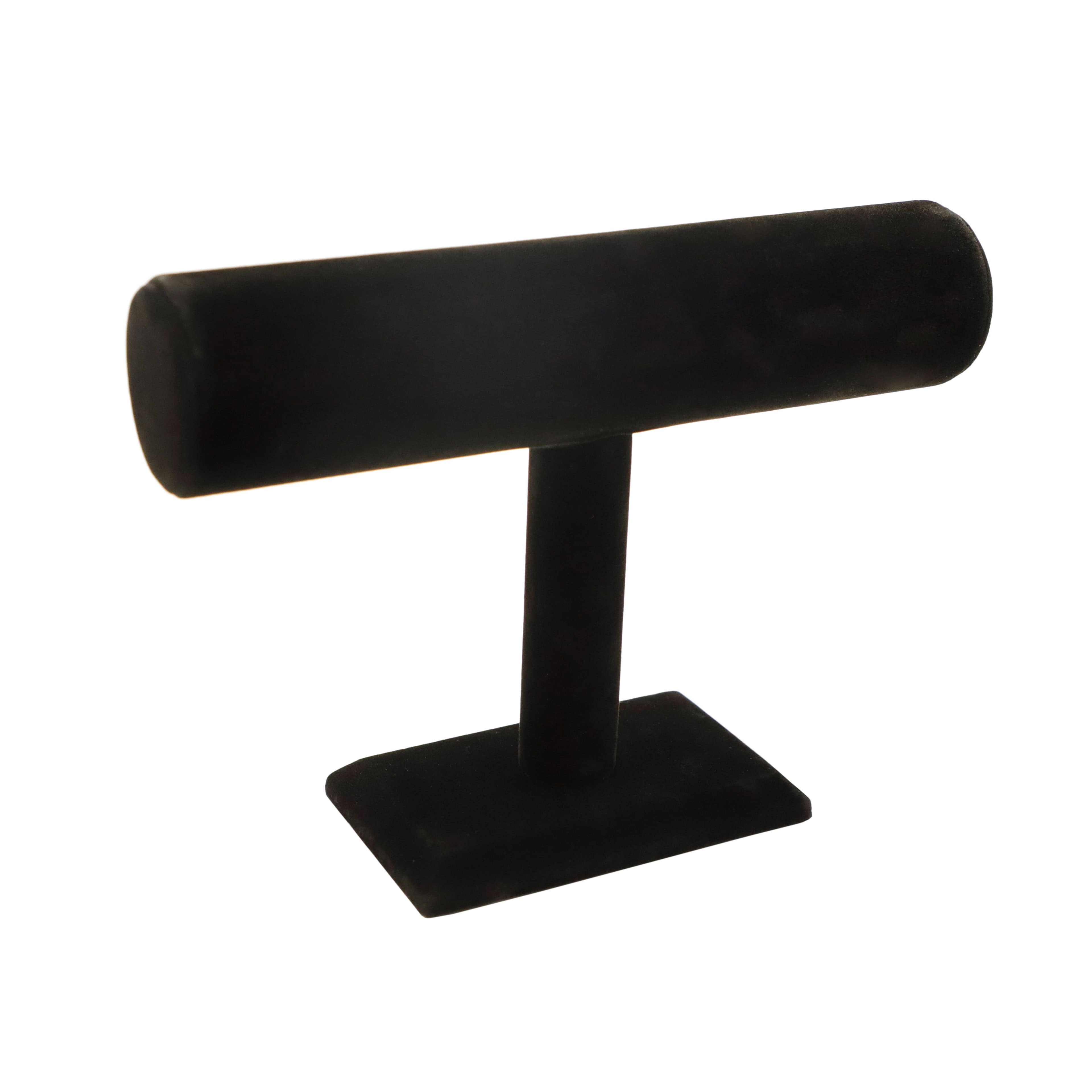 Socle en T en velours noir pour bijoux de Bead Landing