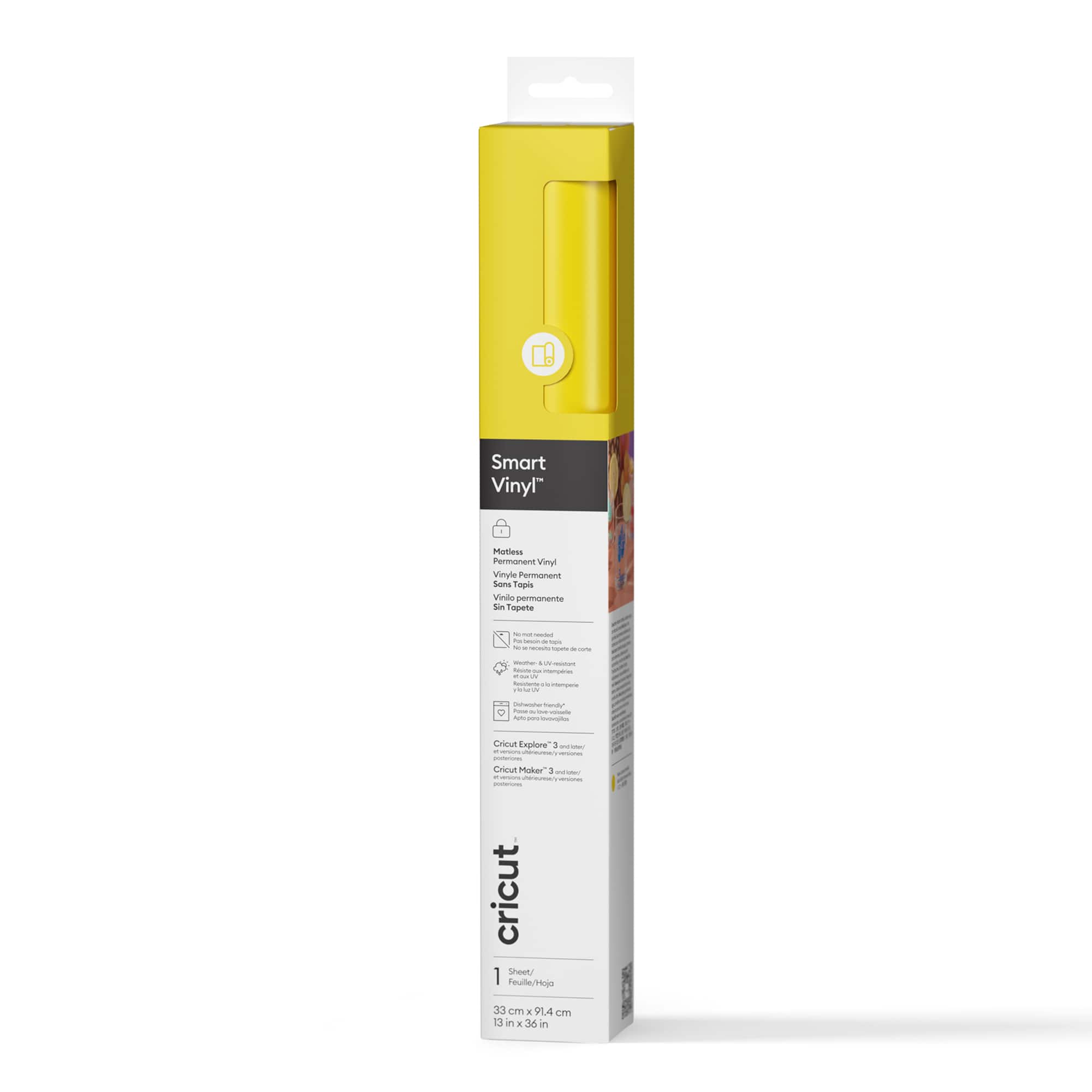 Cricut® Permanent Smart Vinyl™ in Yellow | 13" x 3ft | Michaels®