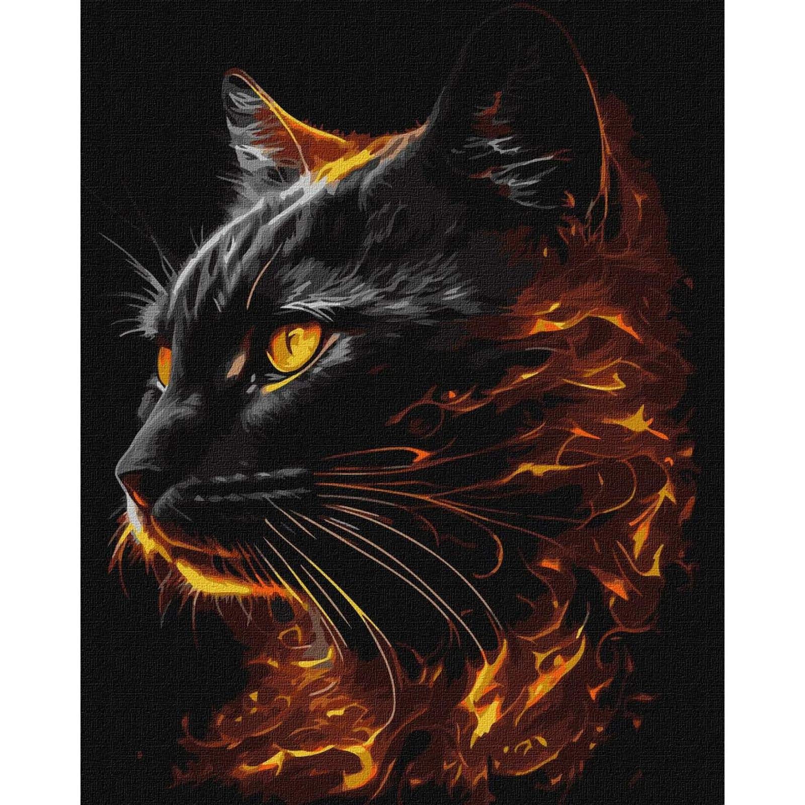 Ideyka Fiery Beauty Painting by Numbers Kit