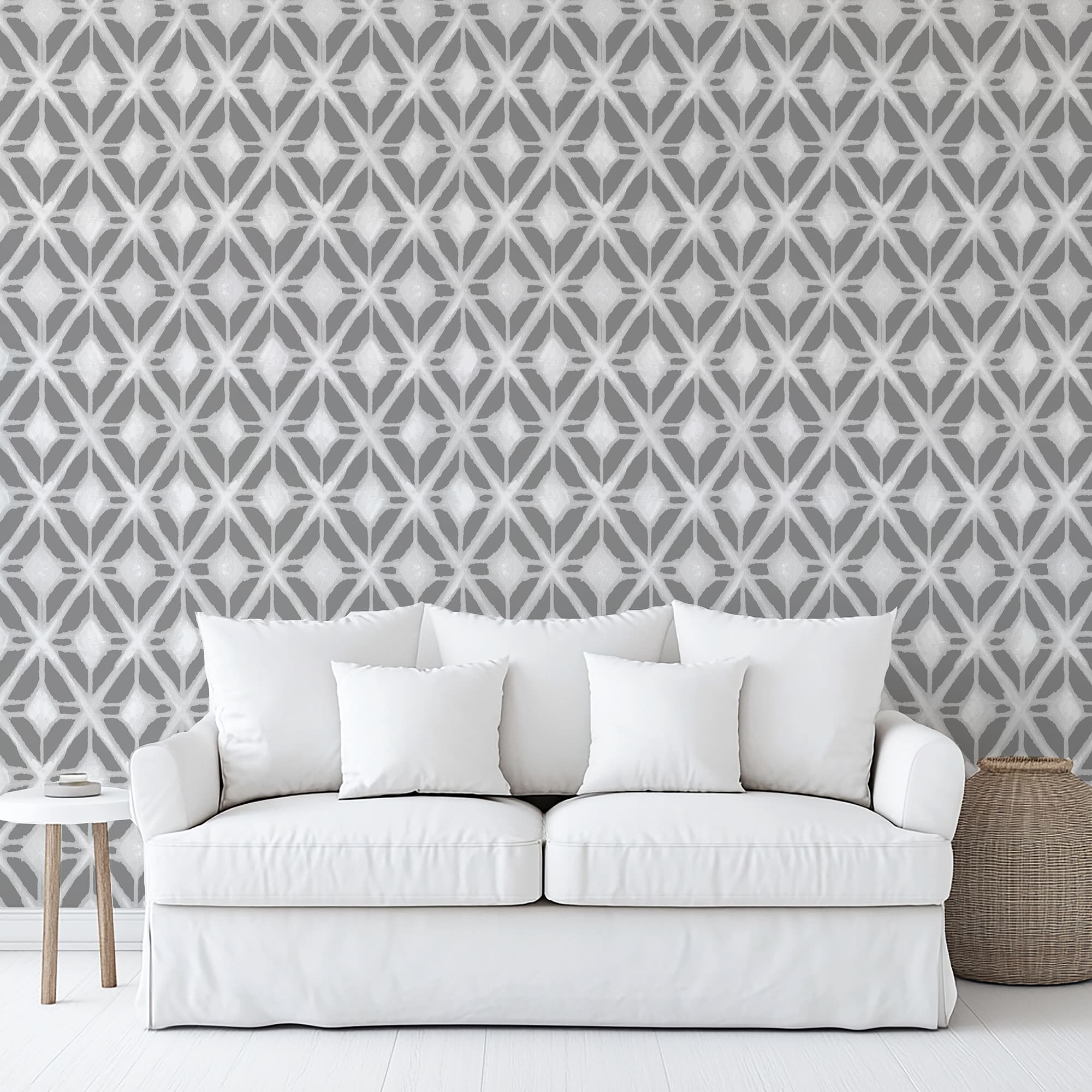 Designs Direct Shibori Geometric Peel & Stick Wallpaper