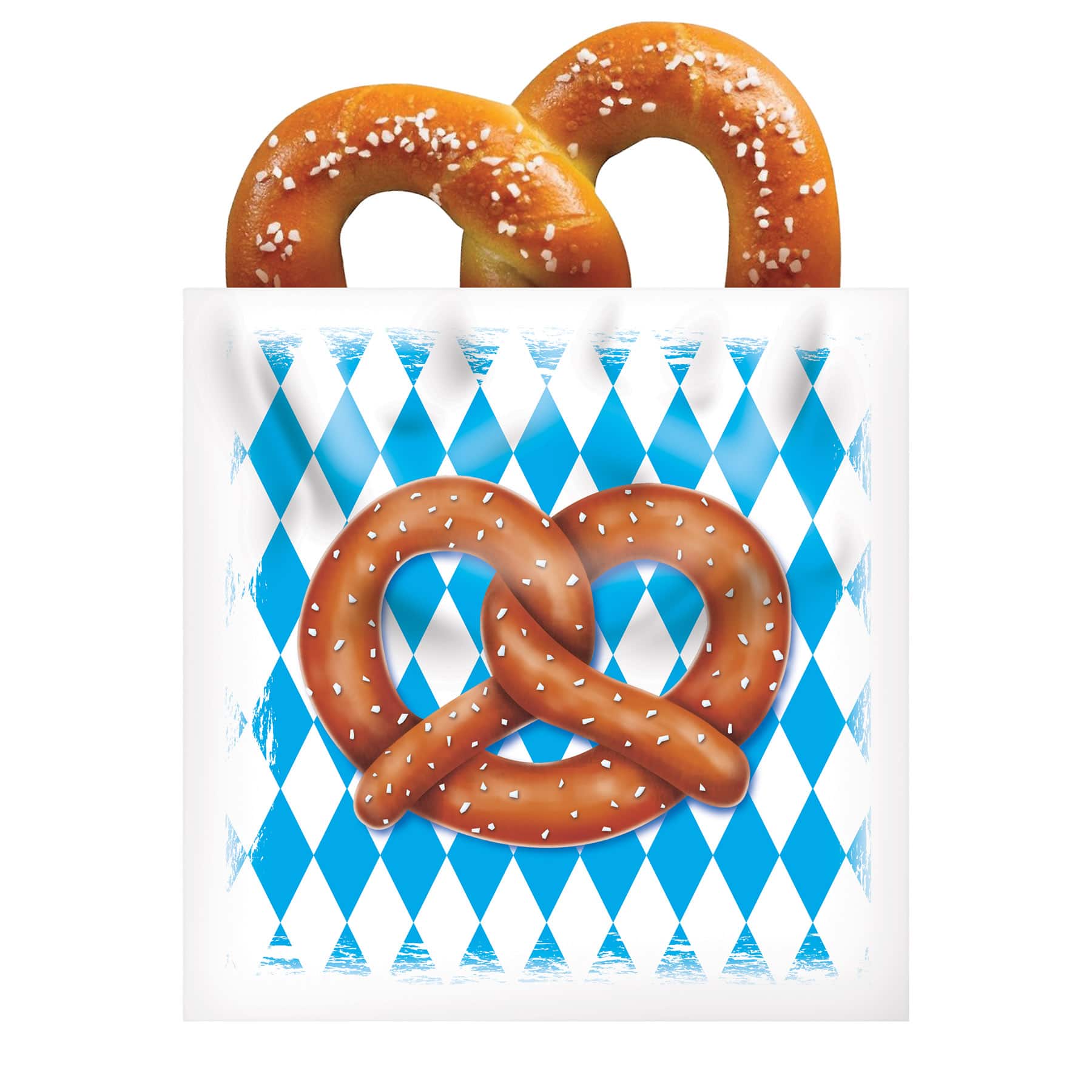 Beistle 6" x 5.75" Oktoberfest Pretzel Bags, 50ct.