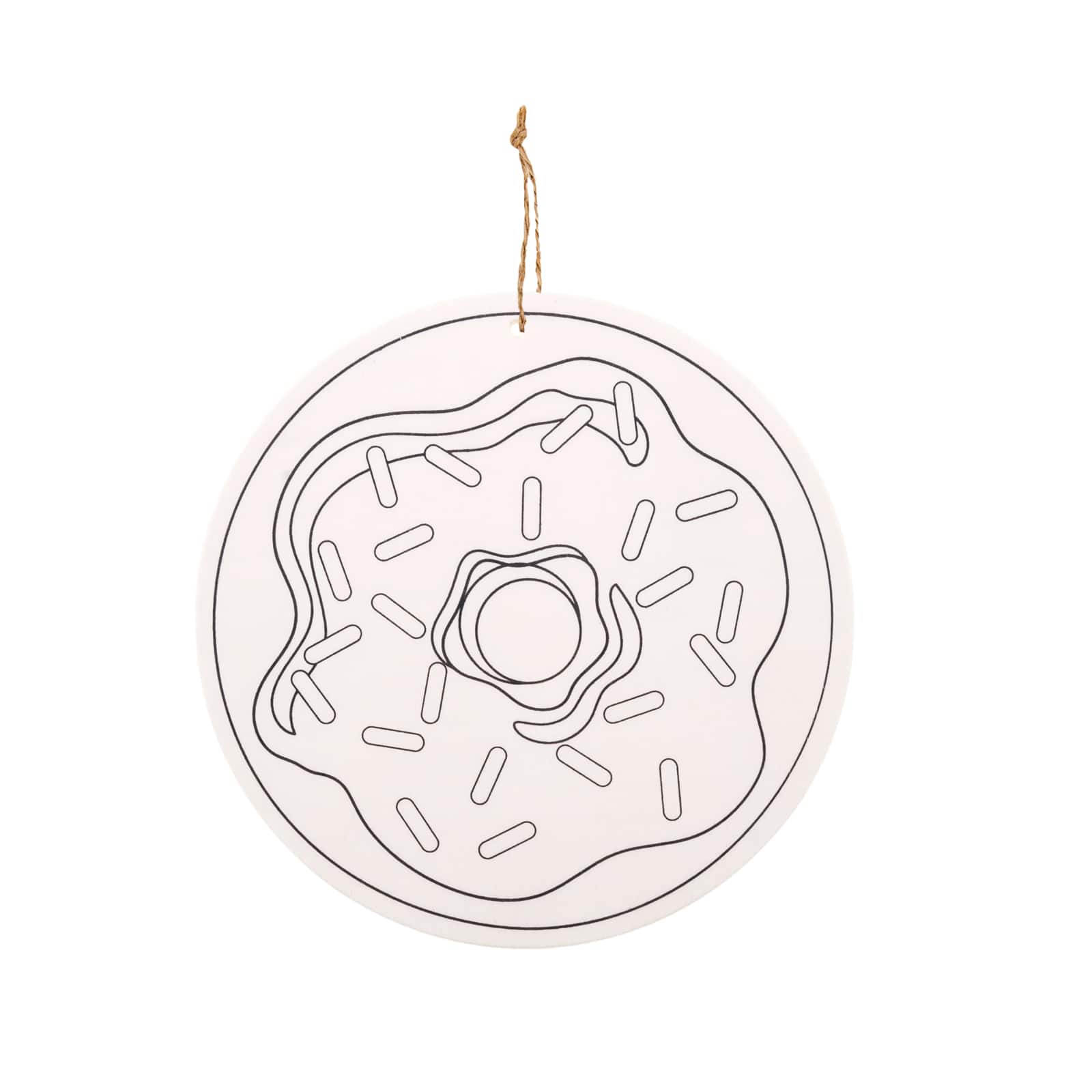 Donut Color-In Wood Ornament by Creatology™