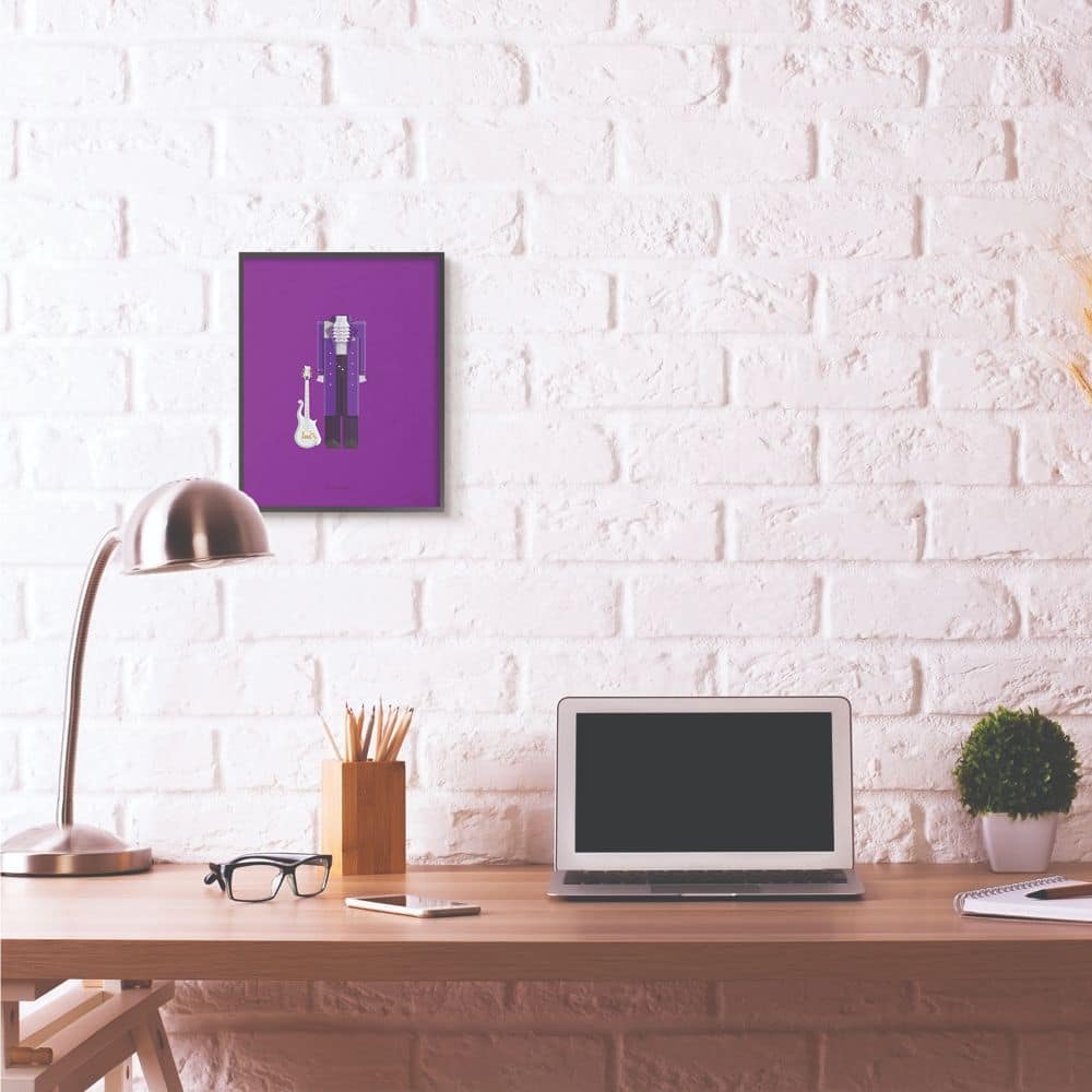 Stupell Industries Prince Fashion Design Wall Accent with Black Frame