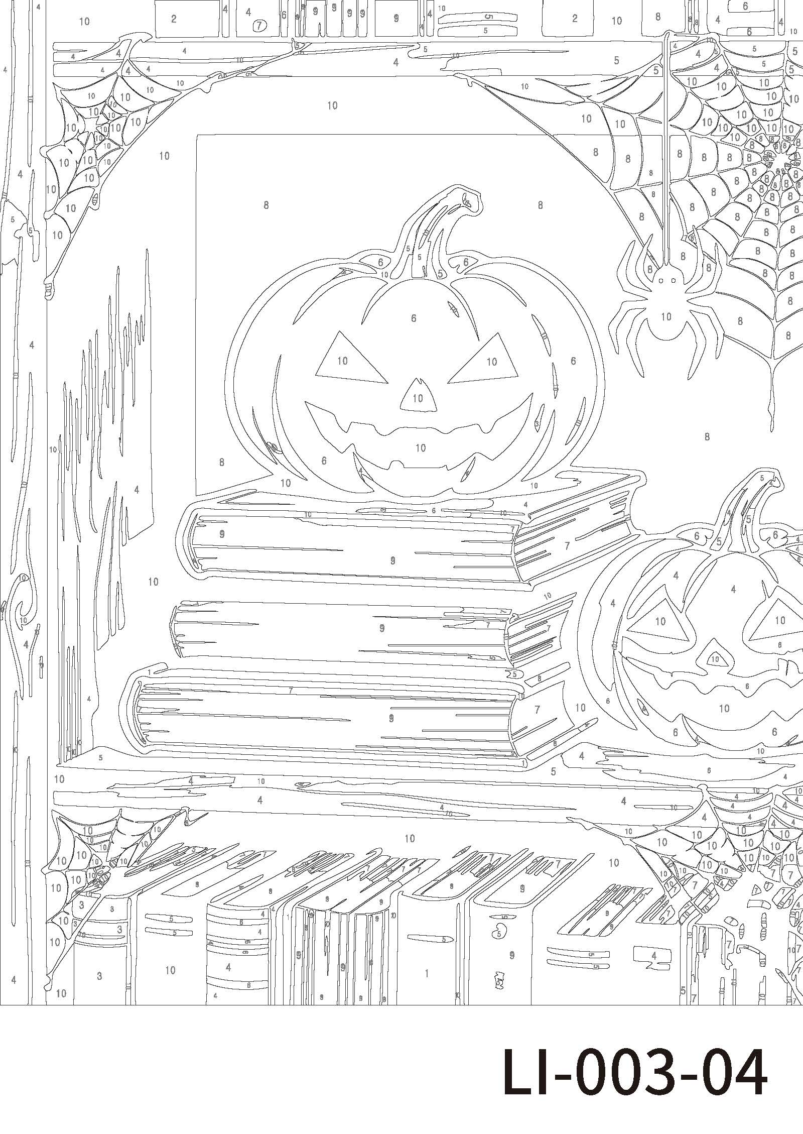 Halloween Library Paint Marker-by-Number Kit by Artist's Loft®