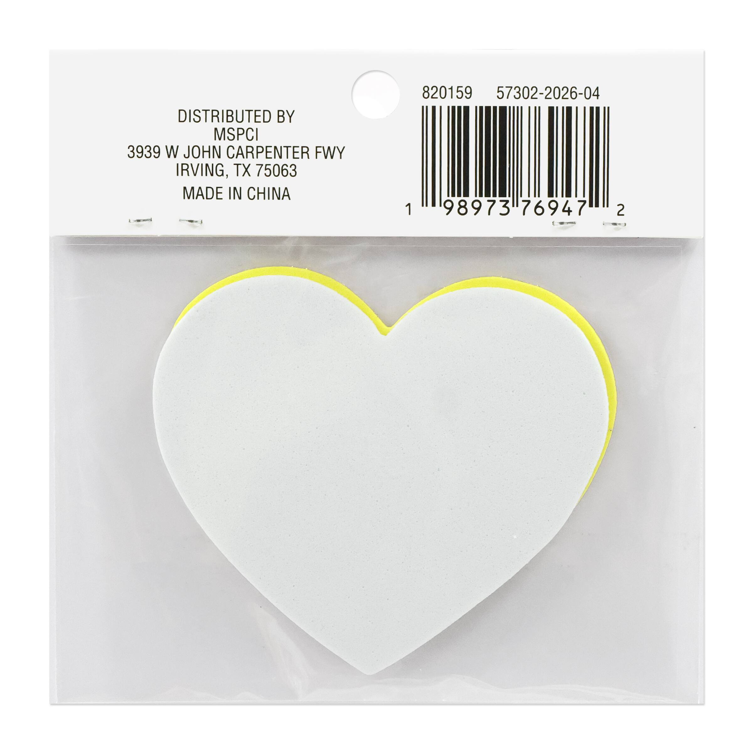Glitter Soccer Heart Foam Sticker by Celebrate It®