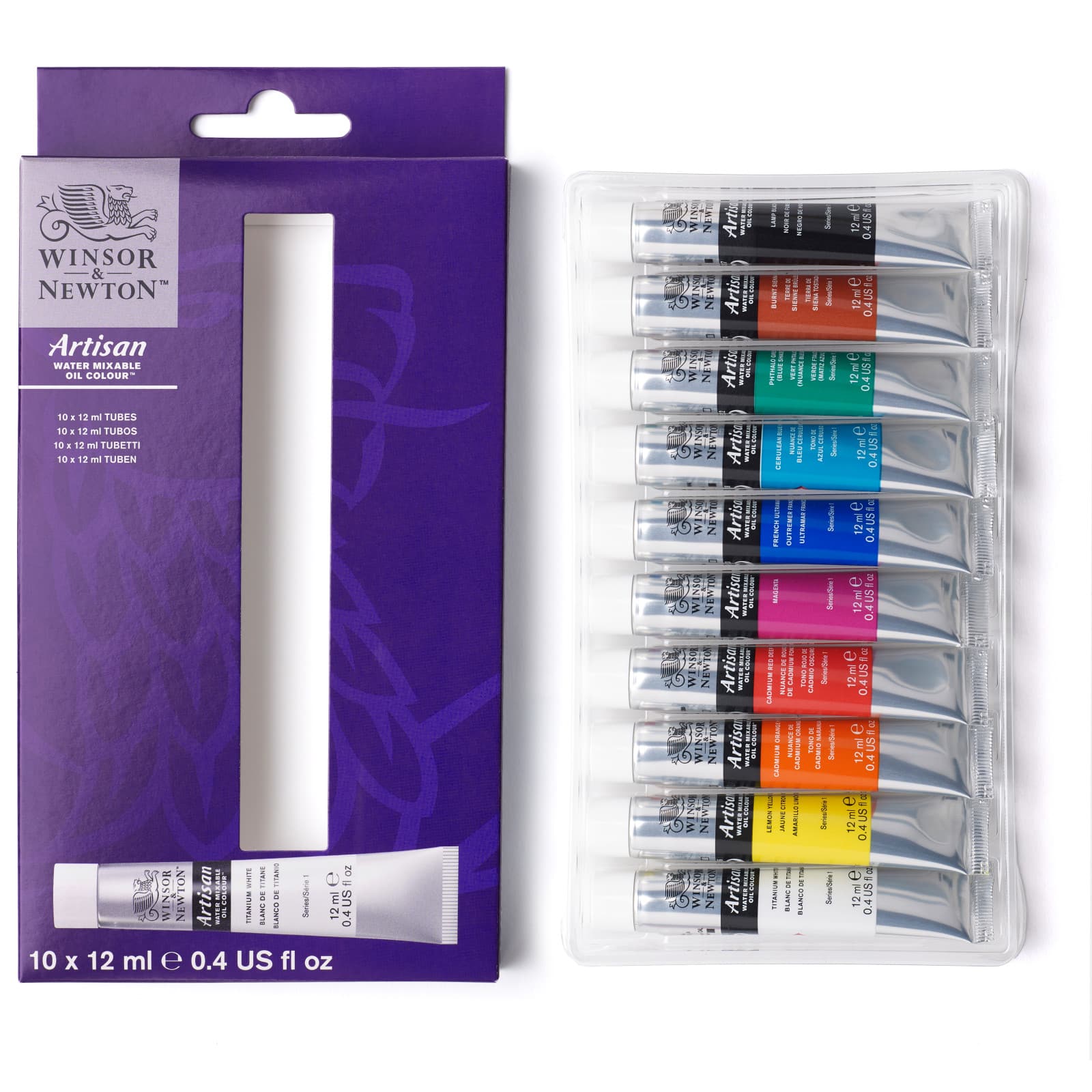 Winsor & Newton™ Artisan Water Mixable Oil Colour™ 10 Colour Paint Set