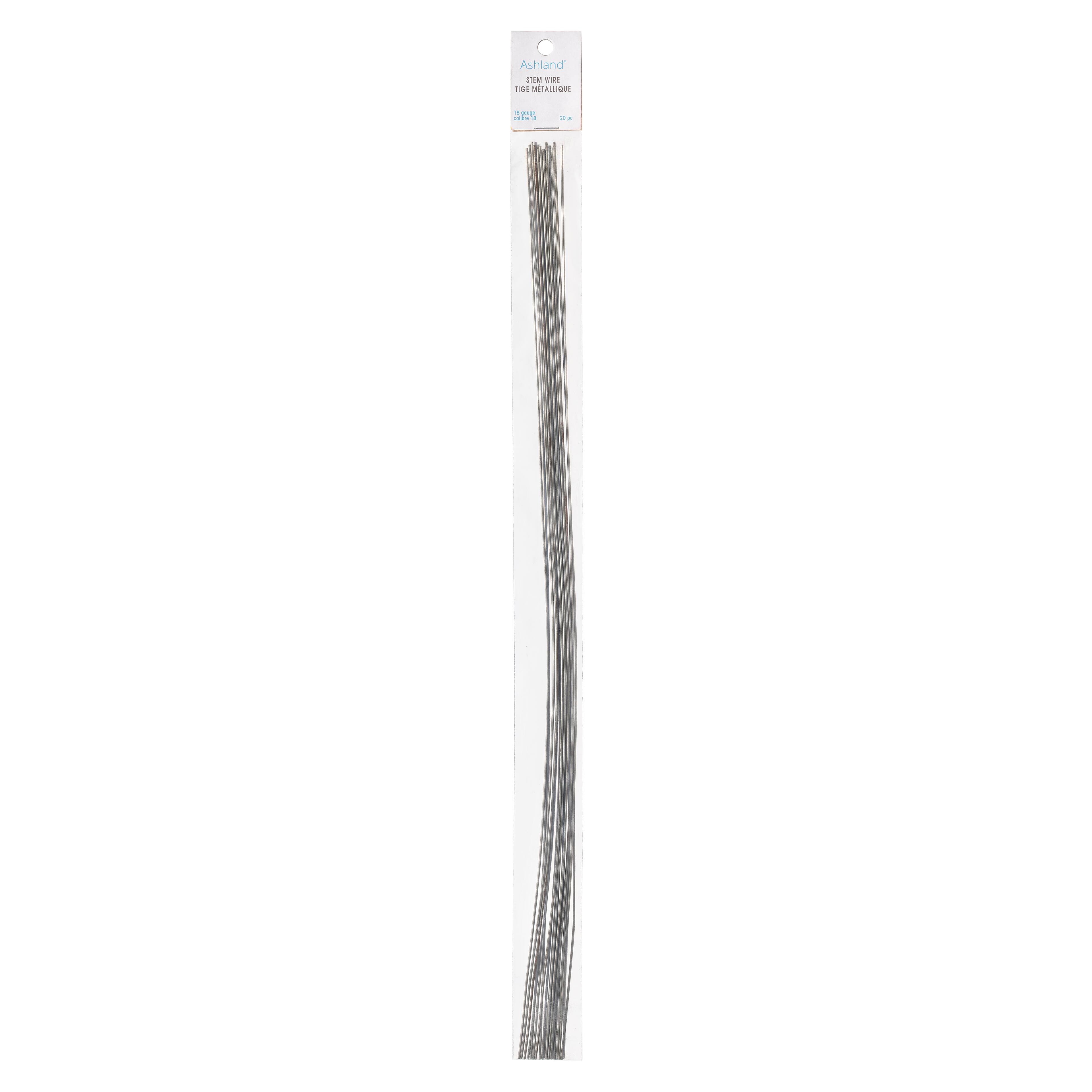 24 Packs: 20 ct. (480 total) 18 Gauge Bright Stem Wire by Ashland®
