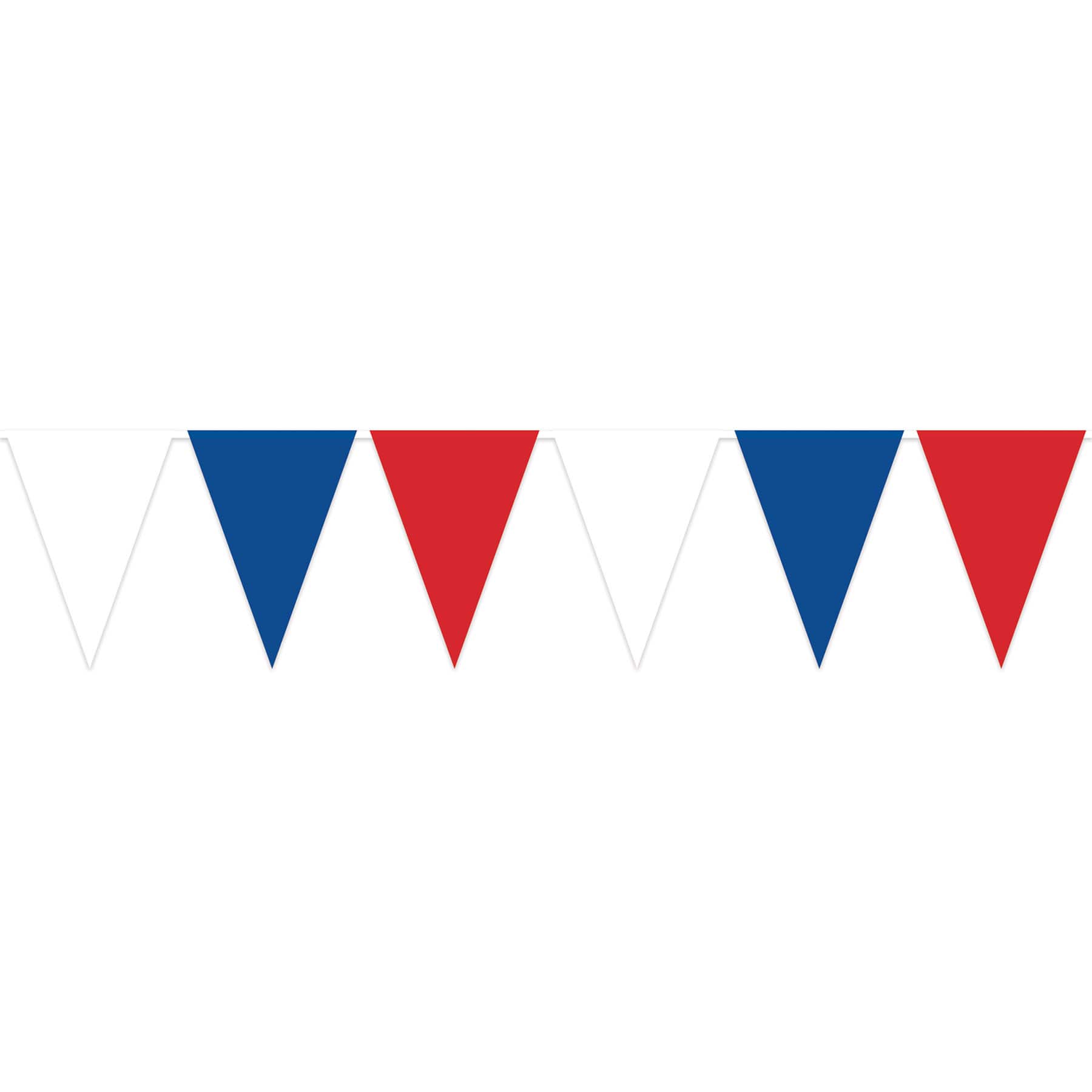 Beistle 25ft. Red, White & Blue Oversized Pennant Banner