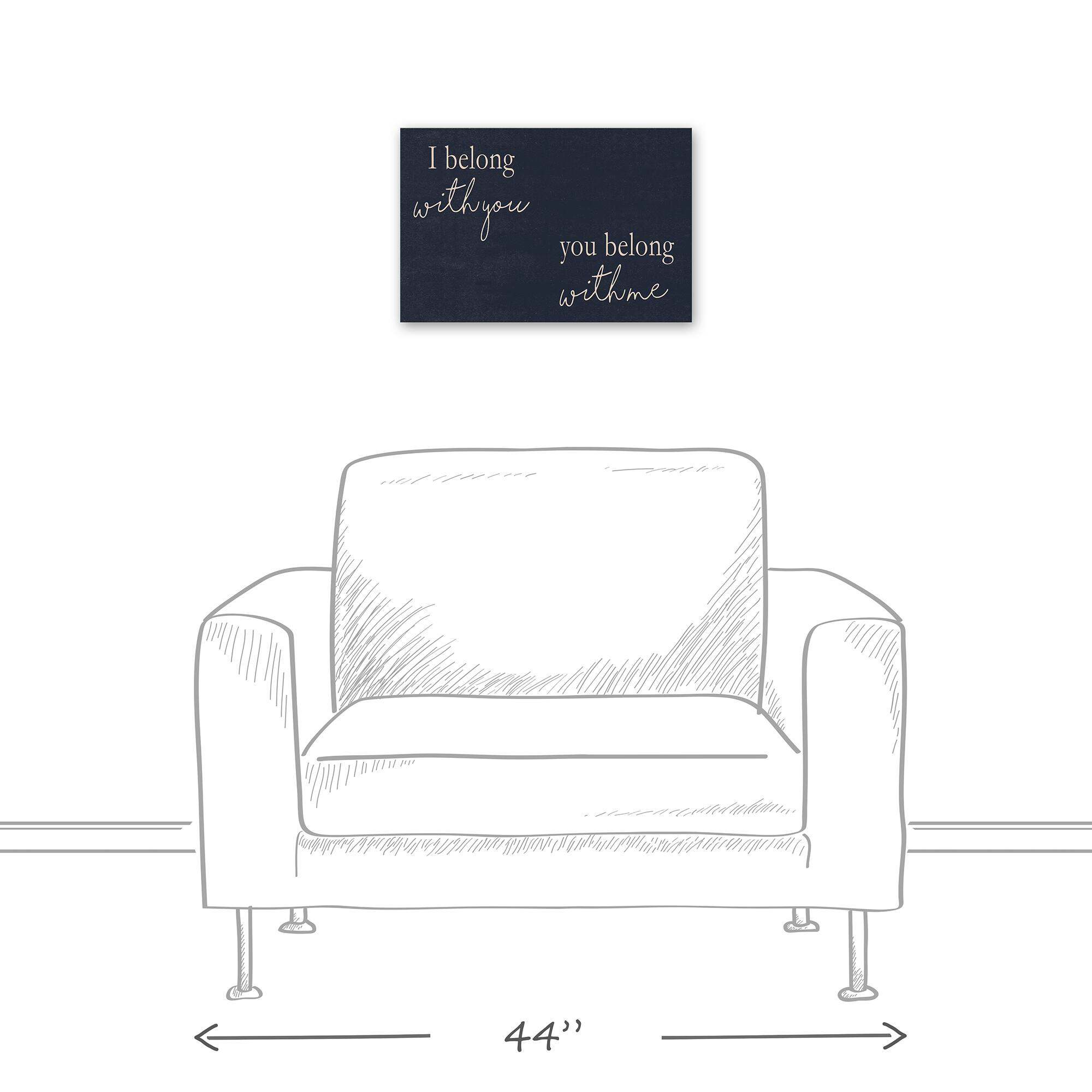 I Belong with You You Belong with Me Canvas Wall Art