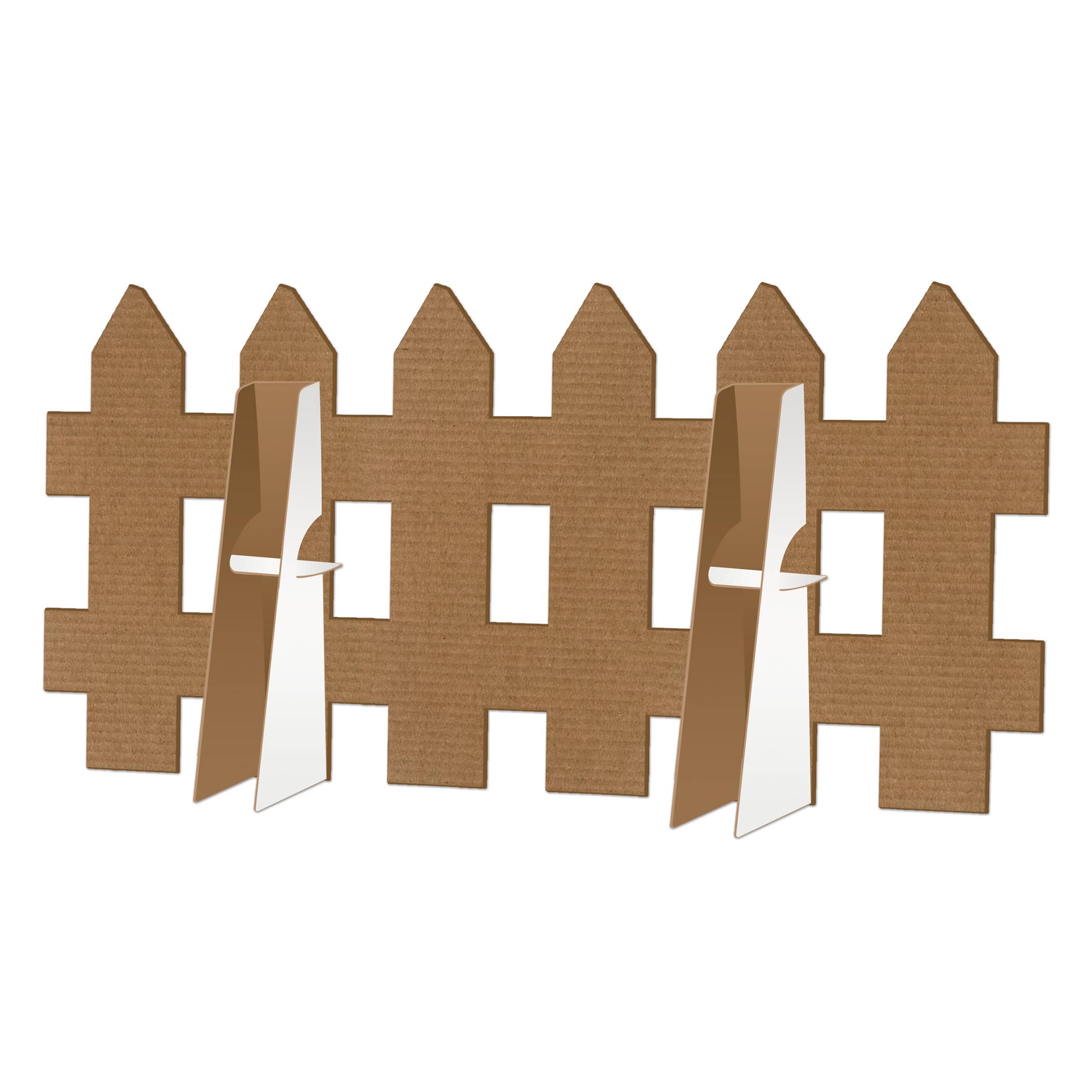 Beistle 24" x 46" White Picket Fence Stand-Ups, 2ct.
