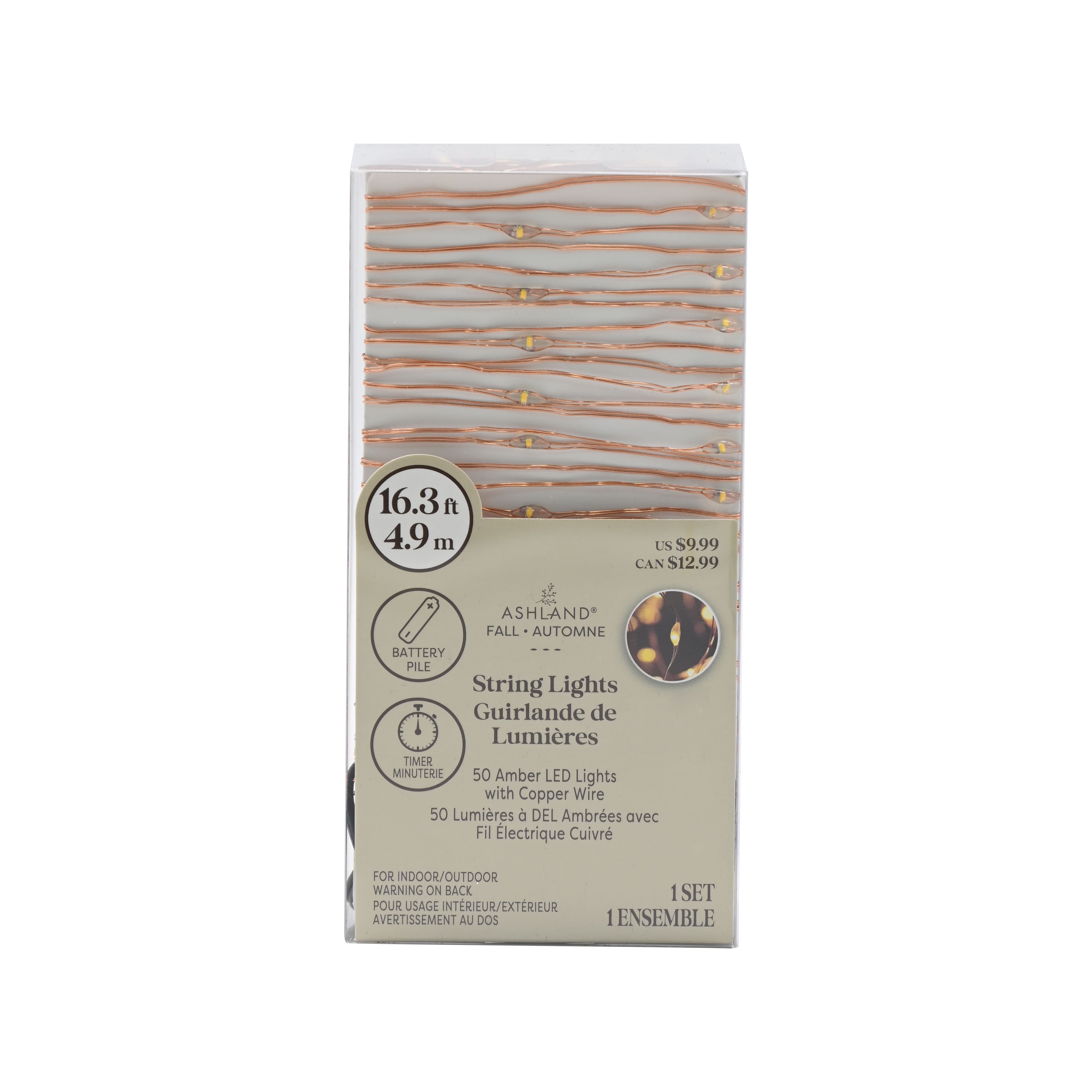 50ct. Amber LED String Lights by Ashland®