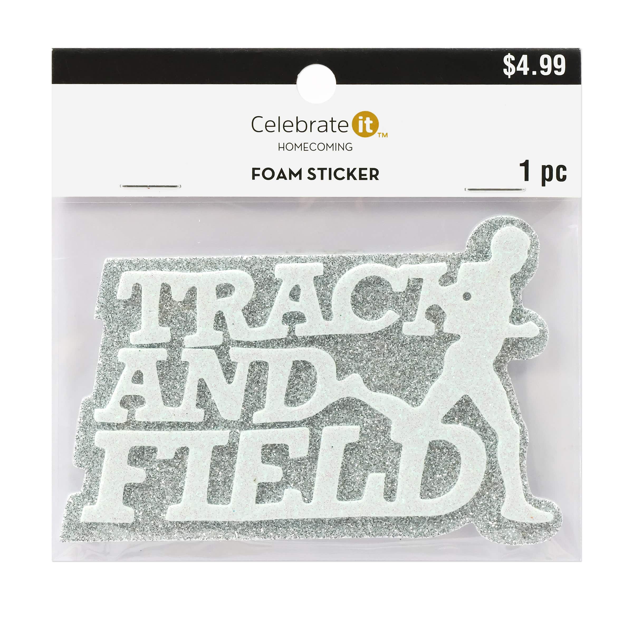 Glitter Track & Field Foam Sticker by Celebrate It®