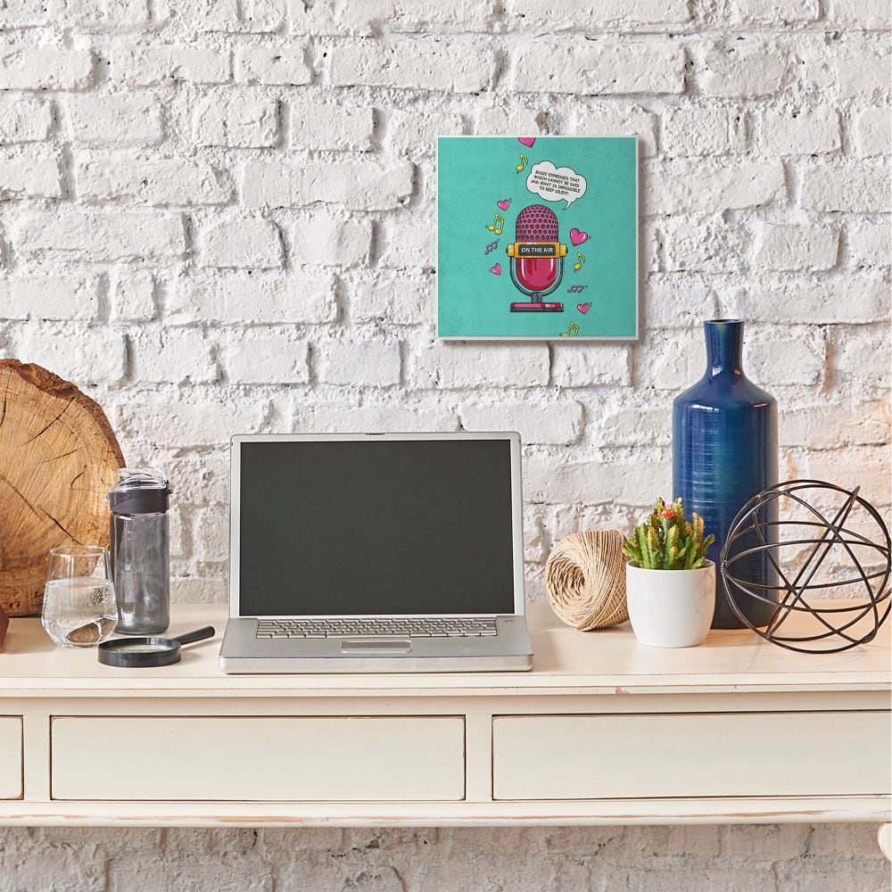 Stupell Industries 12" x 12" Music Expresses Wall Art