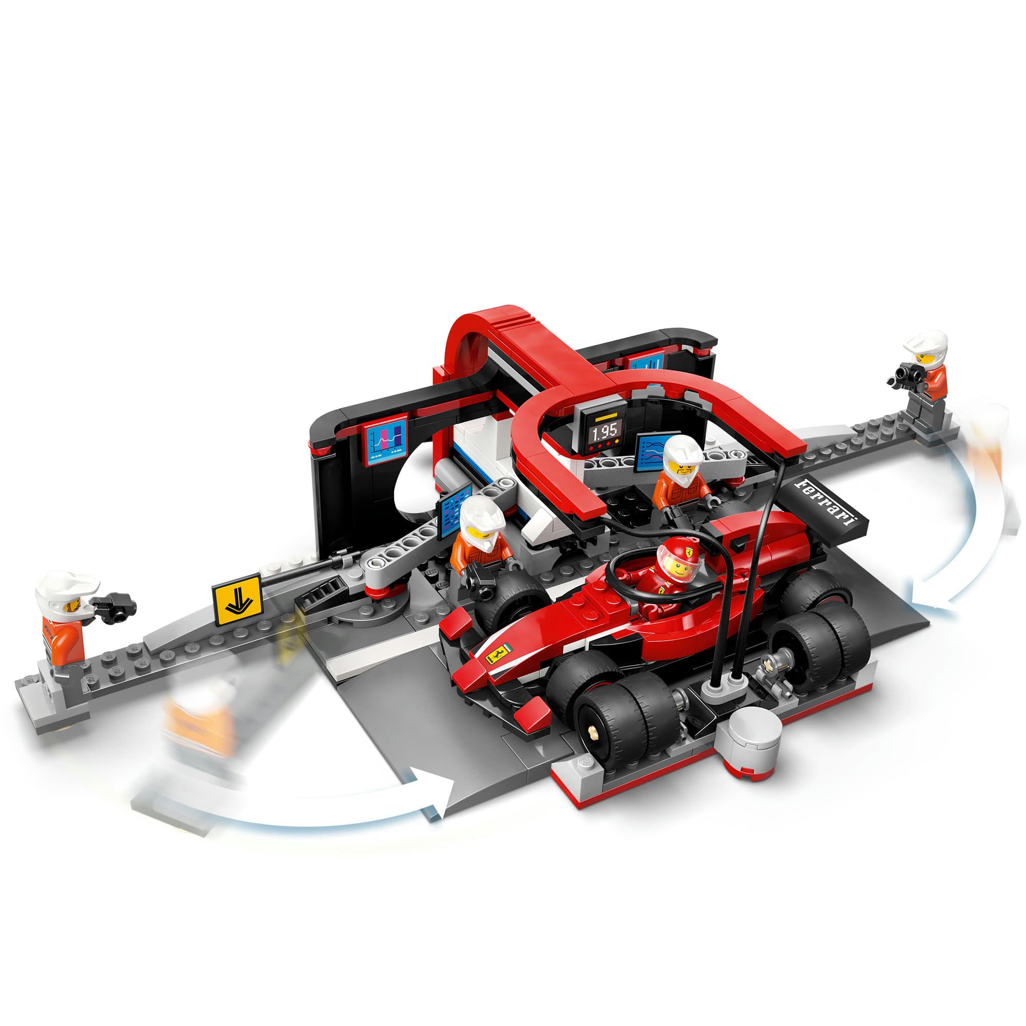 LEGO® City F1® Pit Stop & Pit Crew with Ferrari Car Racing Vehicle Toy 60443