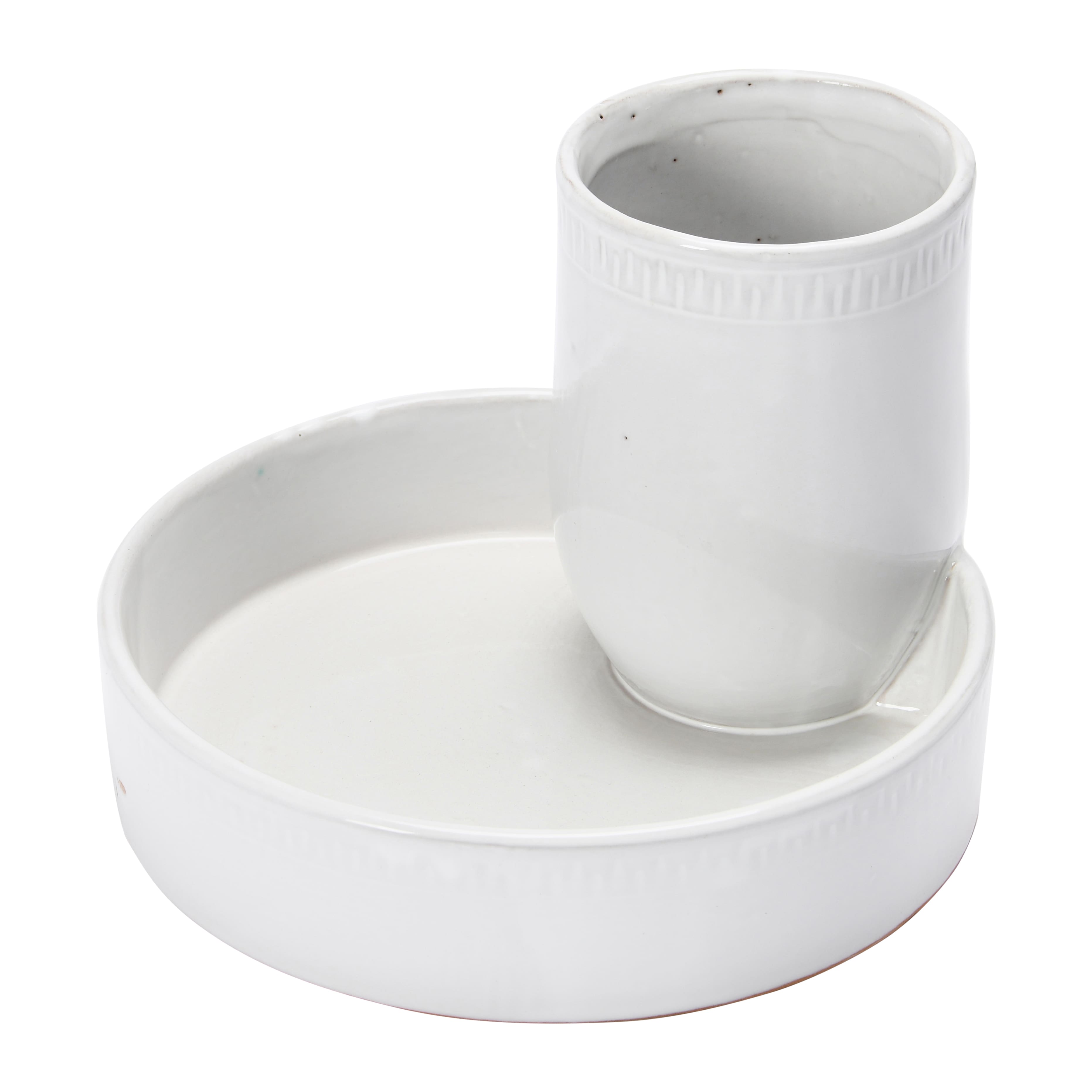 Hello Honey® 6.7" White Terra Cotta Tray