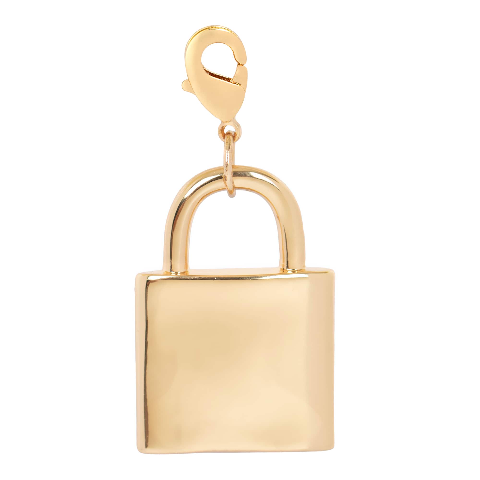 Emerald-Cut Gem Lock Austrian Crystal Charm by Bead Landing™