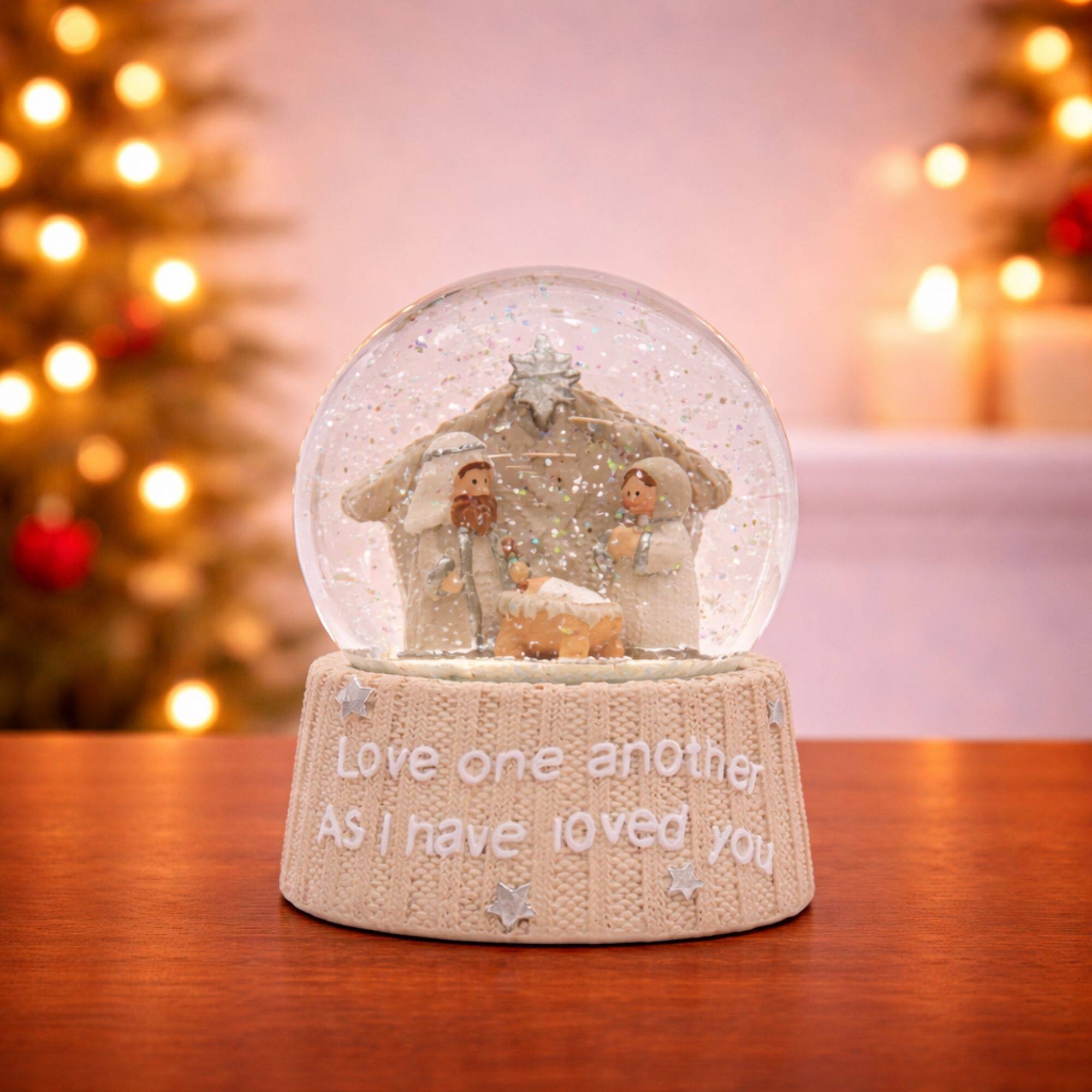 Melrose 5.25" Holy Family Nativity Snow Globe