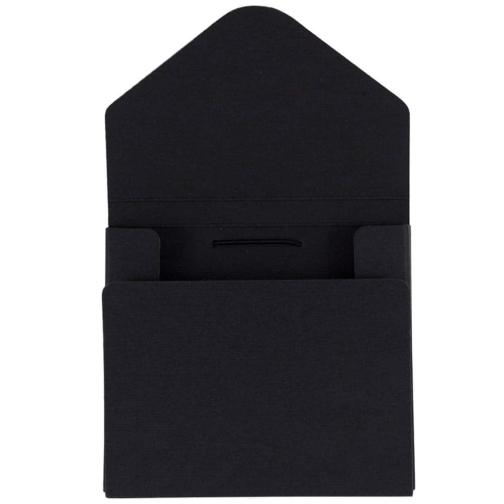 JAM Paper Black Kraft CD Size Portfolio