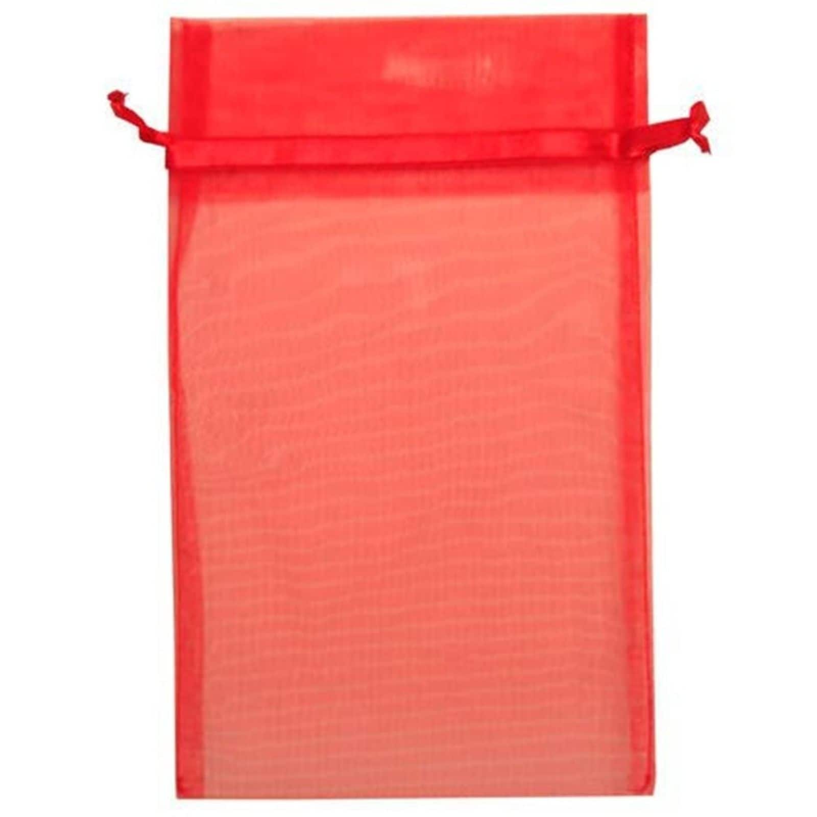 JAM Paper Sheer String Tie Gift Bags, 12ct.