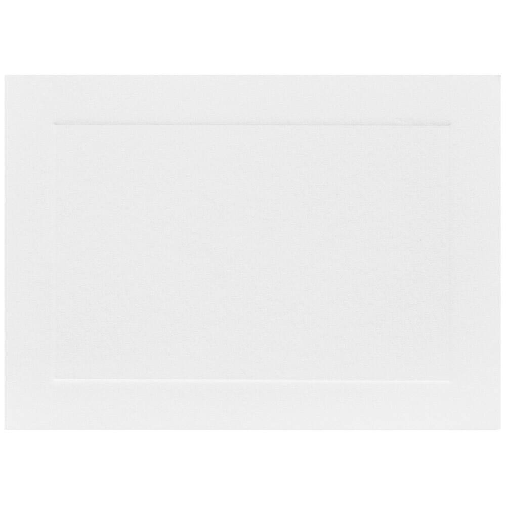 JAM Paper 3.5" x 4.875" White Panel Blank Flat Note Cards