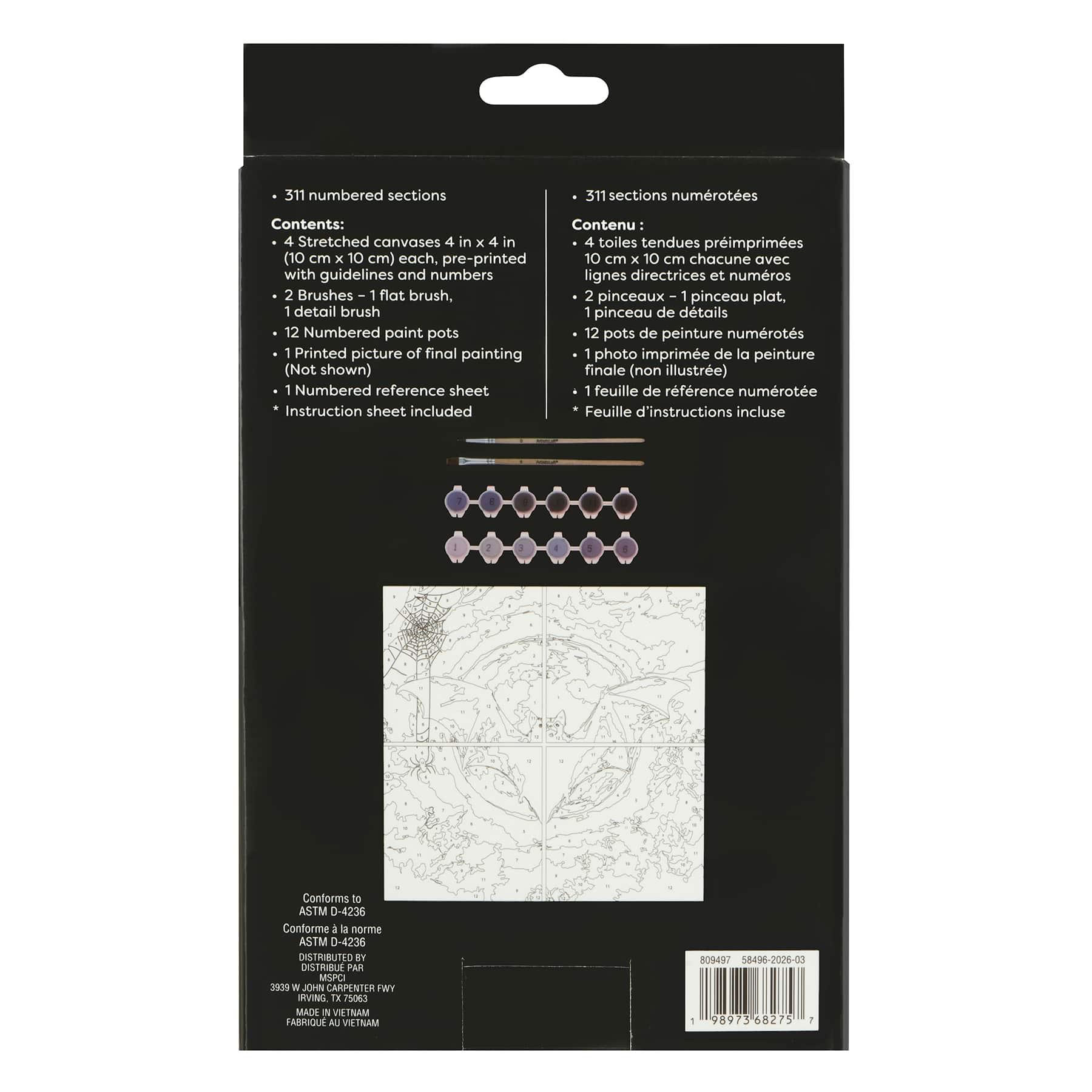 Bat Paint-by-Number Gallery Mini Kit by Artist's Loft®