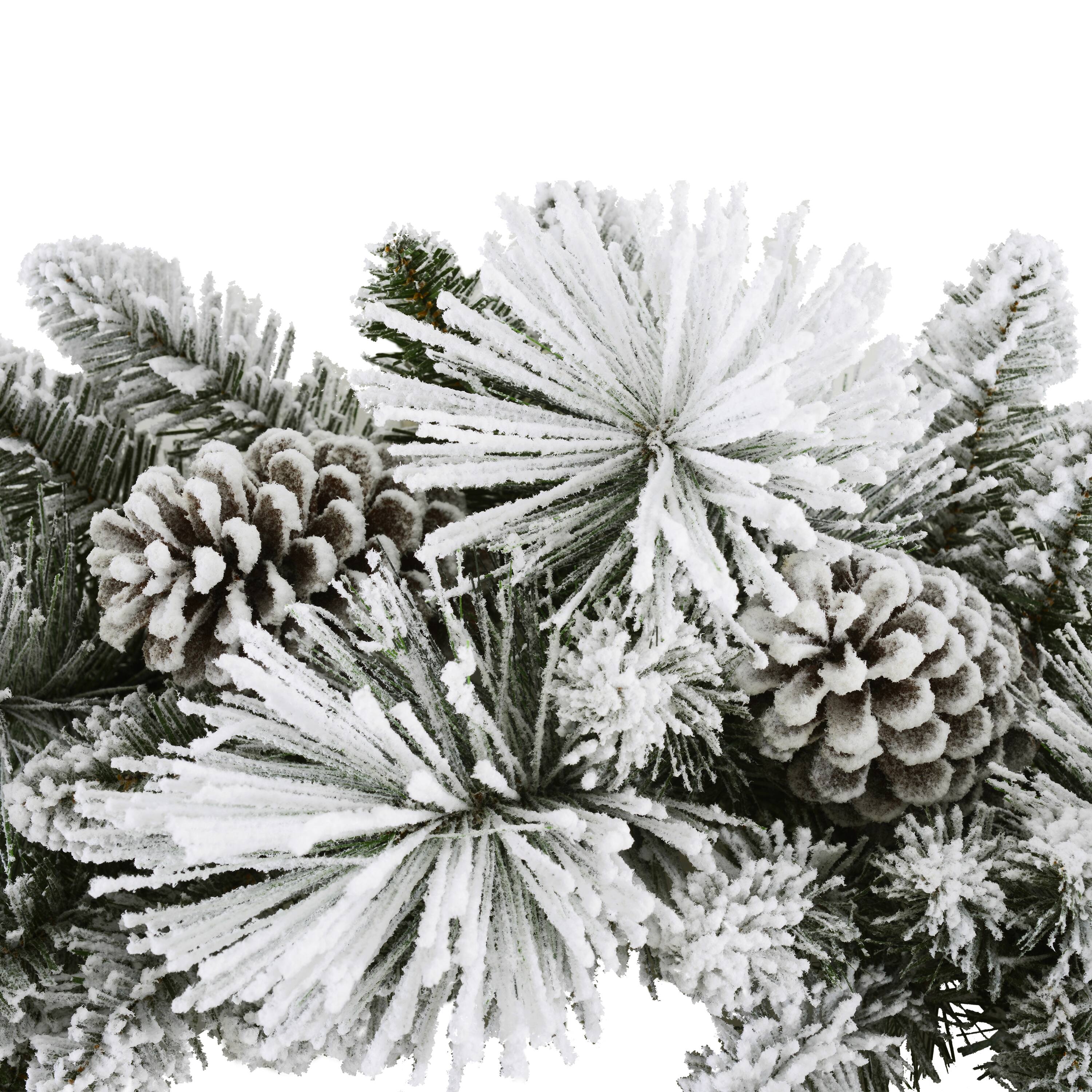 32" Flocked Berkshire Artificial Spruce Wreath