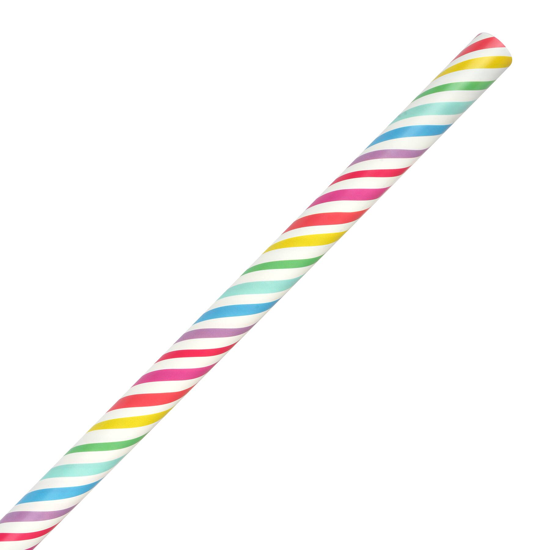 30" Rainbow Stripes Gift Wrap by Celebrate It™