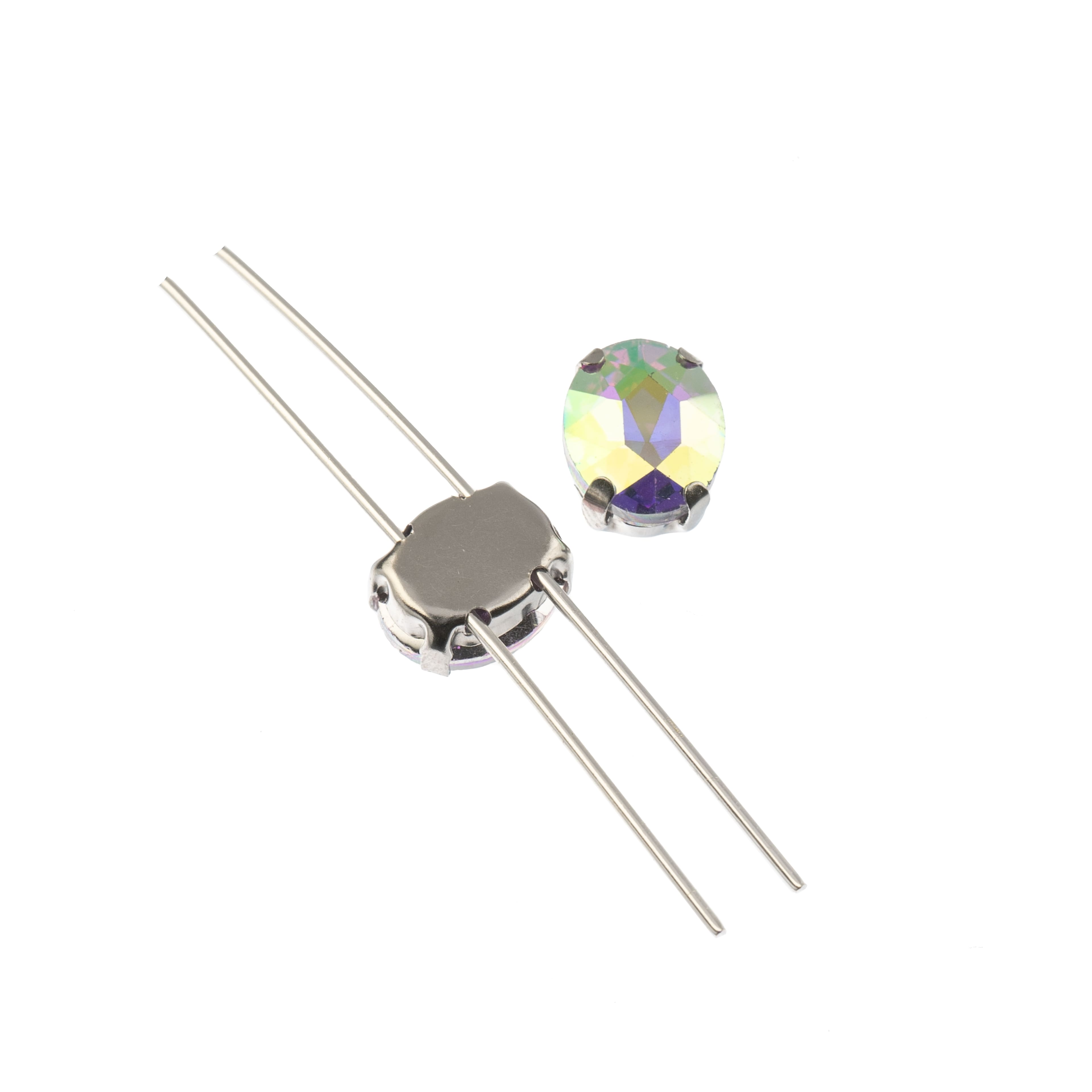 John Bead Crystal Lane 10mm Sew-On Rhinestones, 8ct.