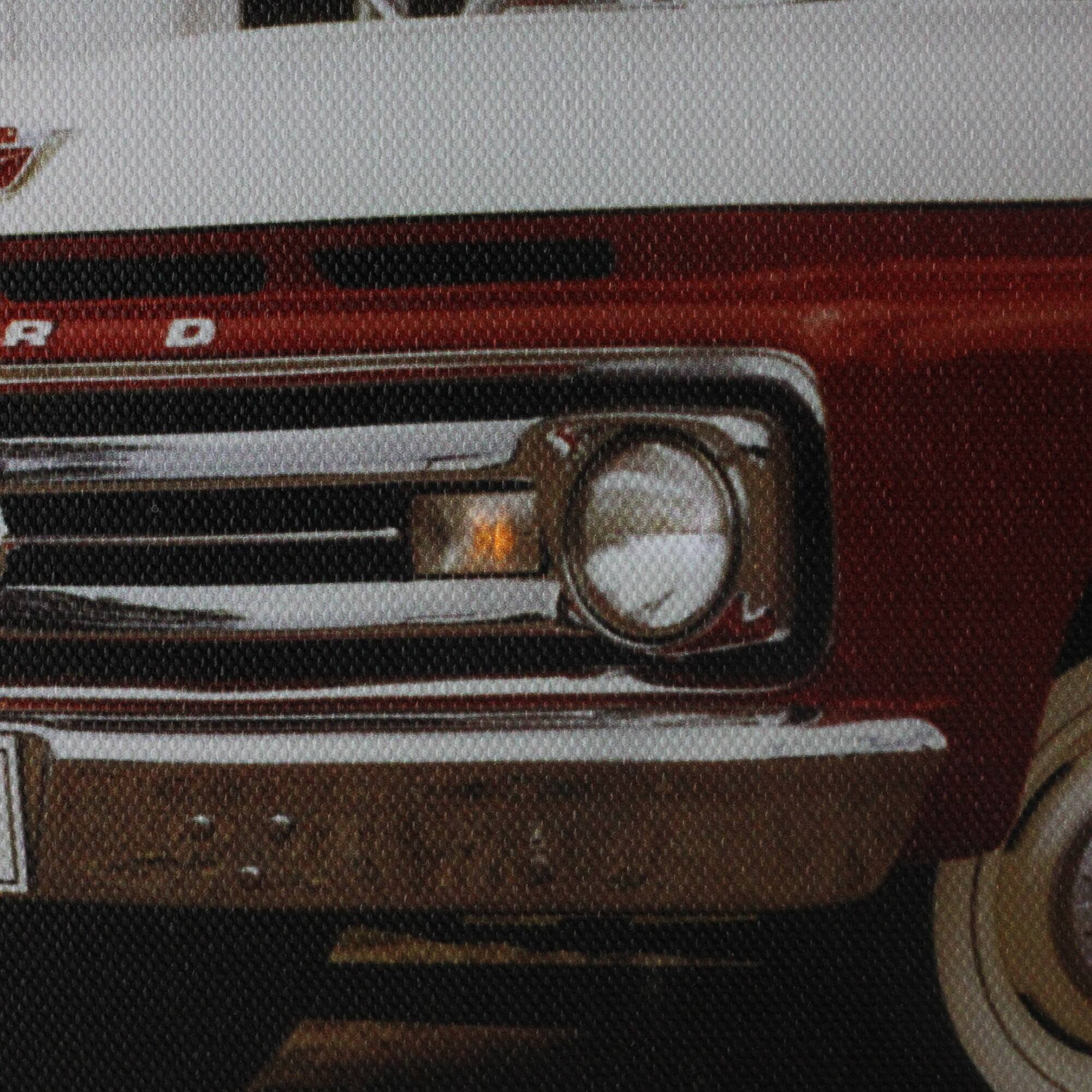 LED 1962 Ford F-100 Truck Canvas Wall Art