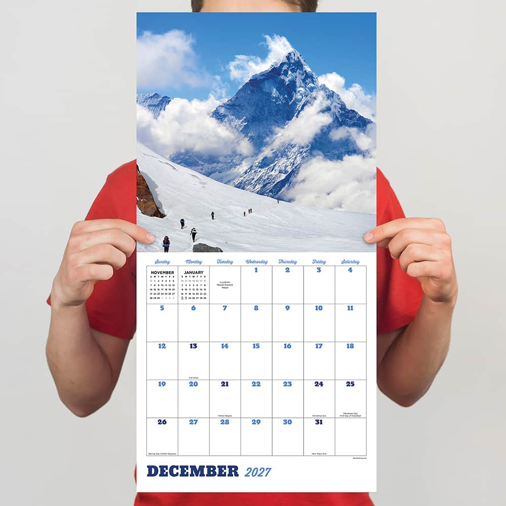 2027 Mountains Wall Calendar